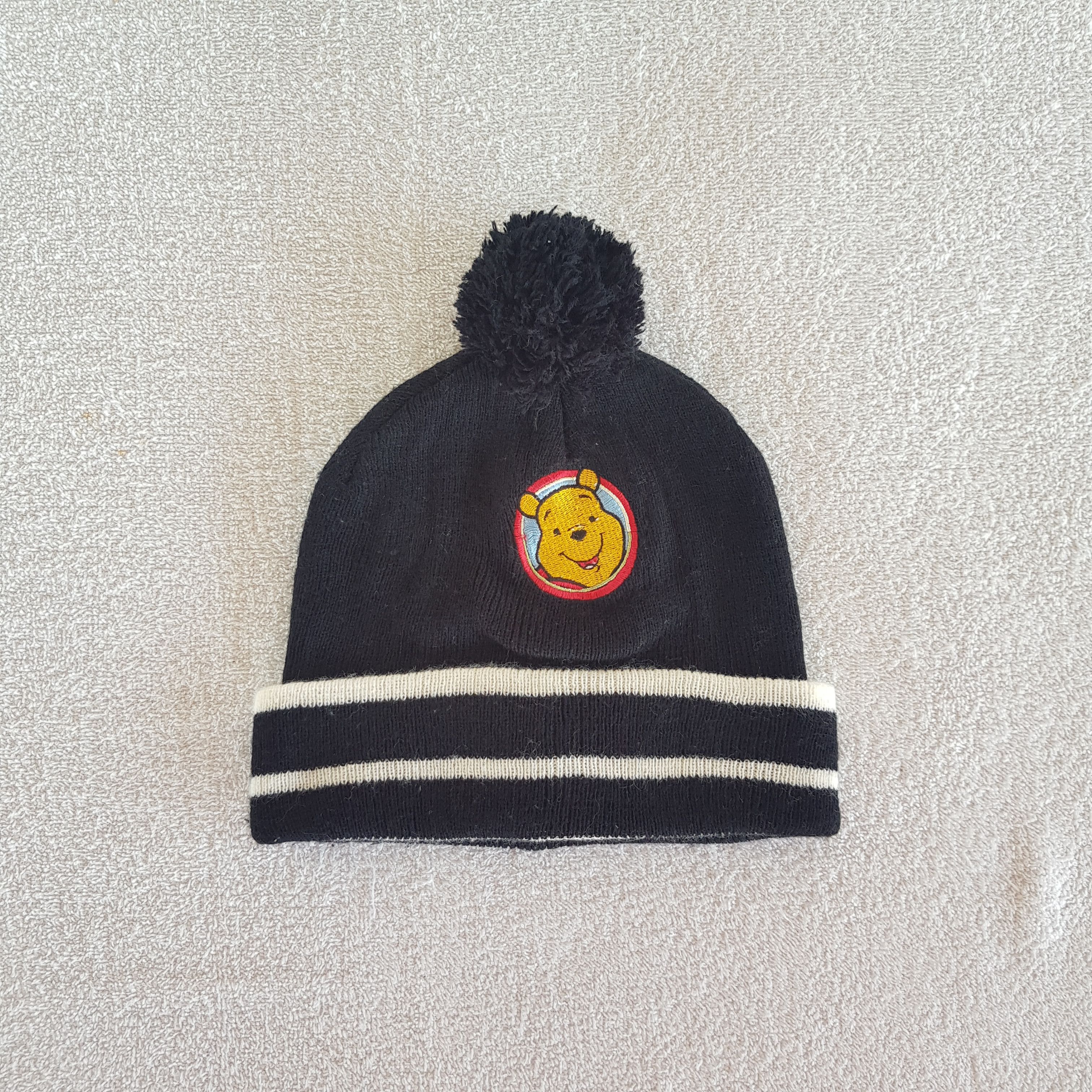 Disney Vintage Pooh Beanie Cartoon Snow Caps Ribbed Knit Hats. Size ONE SIZE - 5 Thumbnail