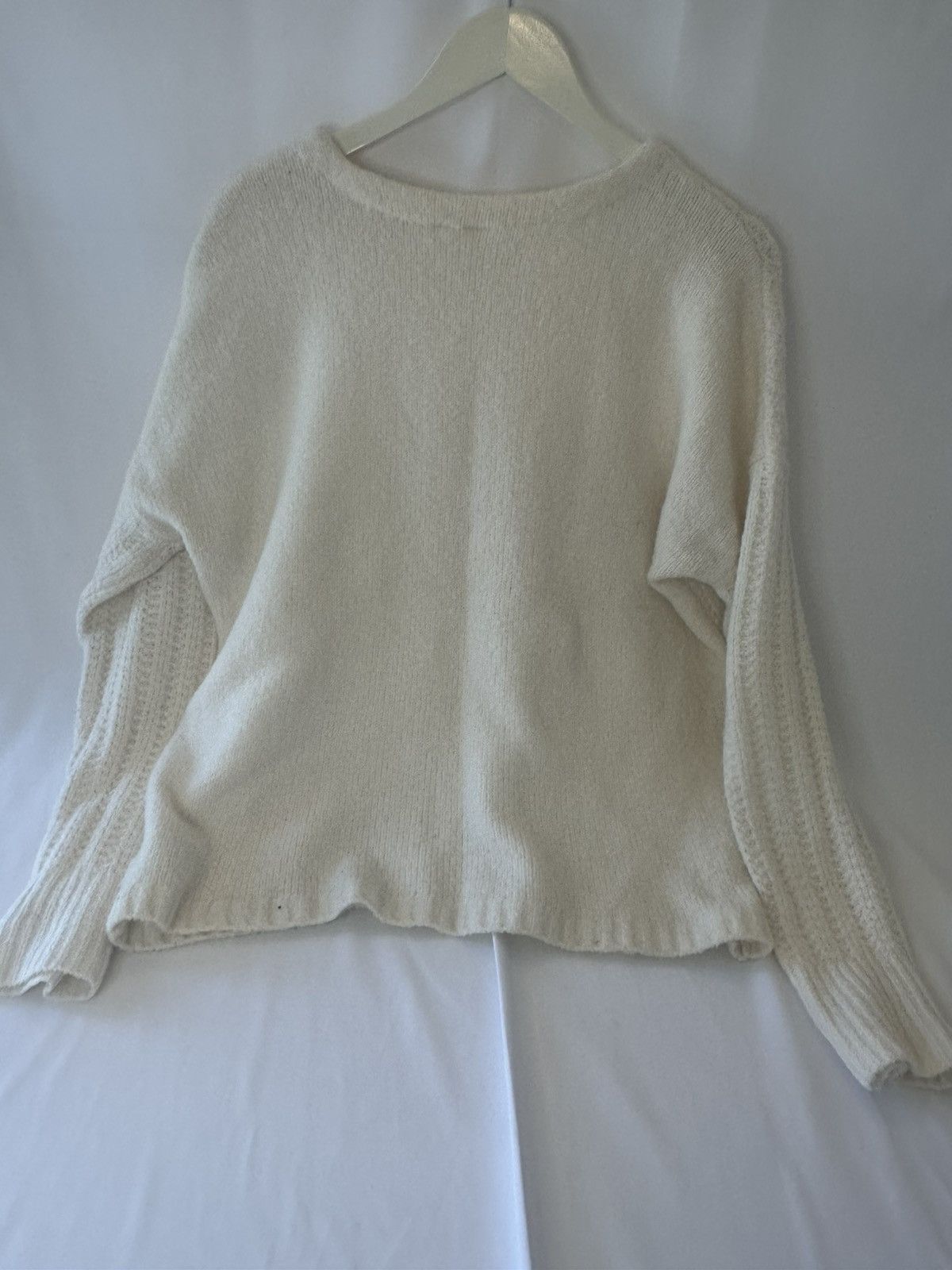 Gap Gap Chunky Knit Wool Alpaca Blend Sweater /cream/crew Neck Size L / US 10 / IT 46 - 3 Thumbnail