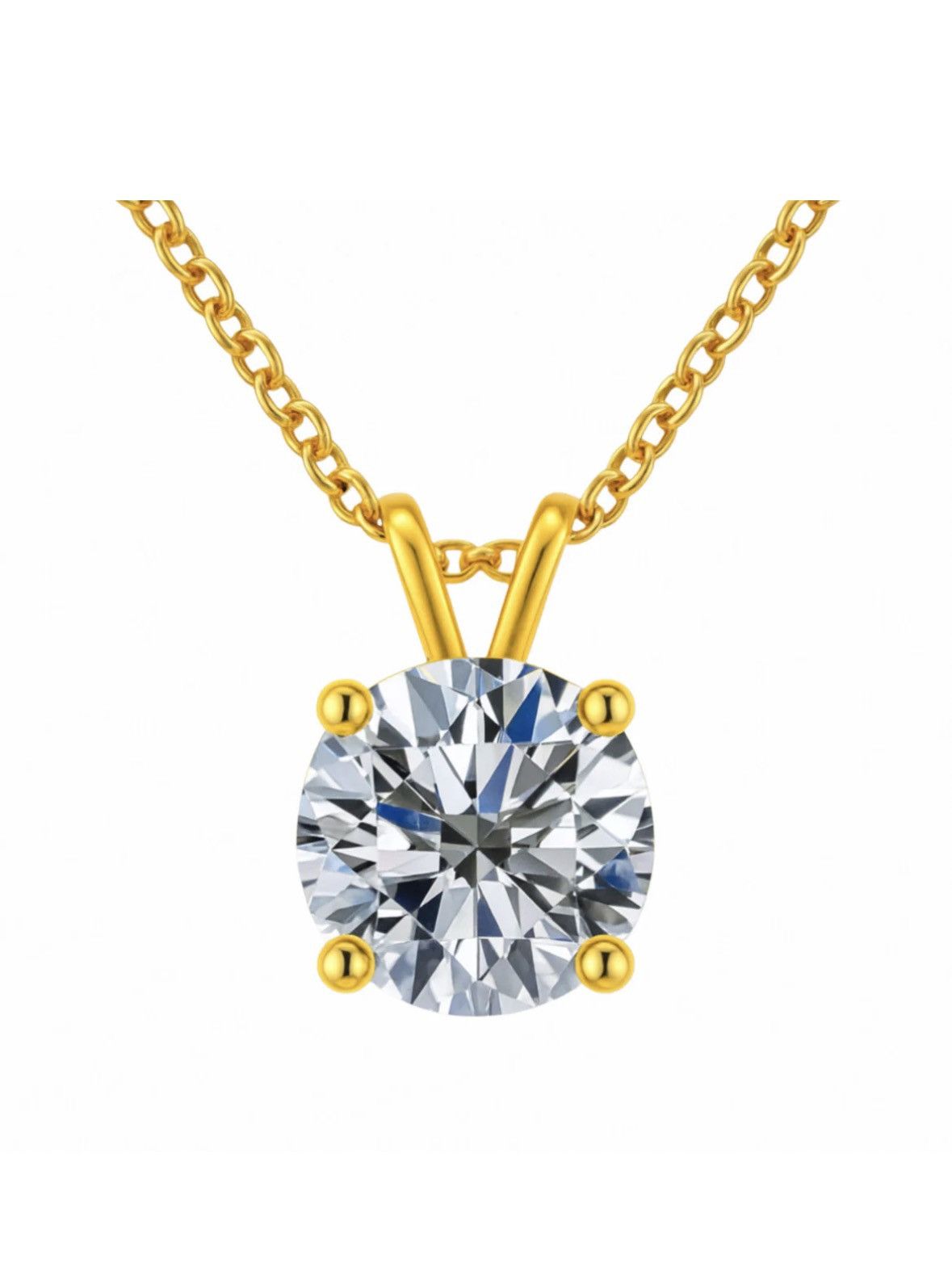Other Moissanite golden Wedding necklace and passes diamond tester Size ONE SIZE - 1 Preview