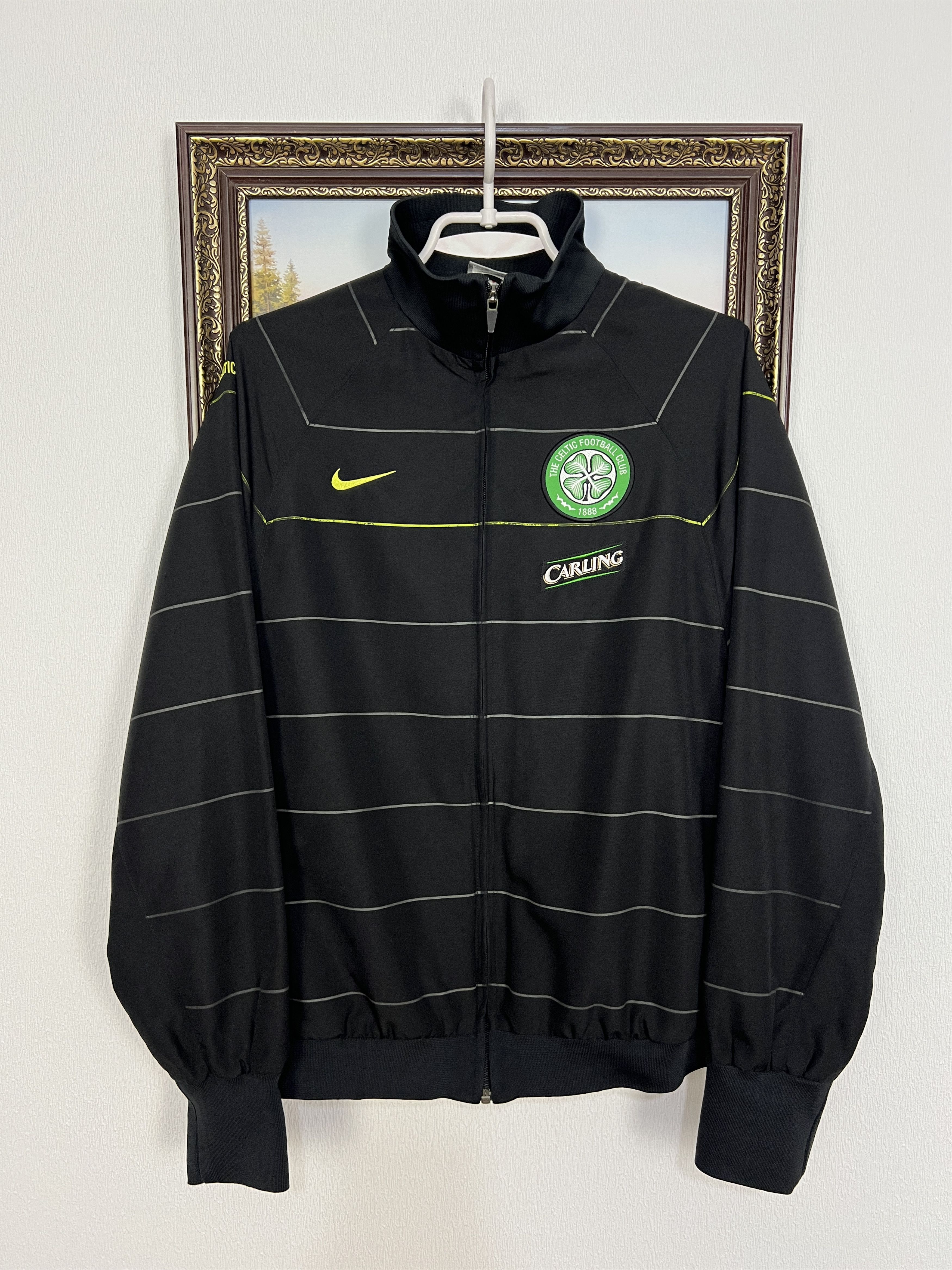Vintage Celtic Football Jacket Soccer Track Top Zip Rare