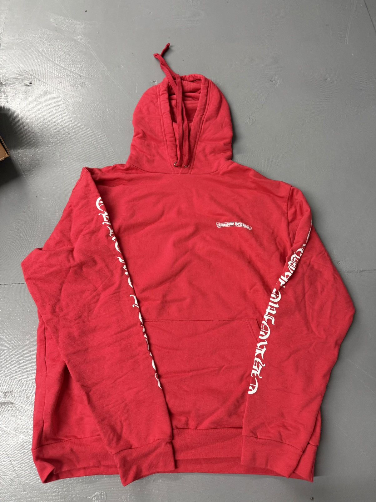 Chrome Hearts Red Scroll Hoodie