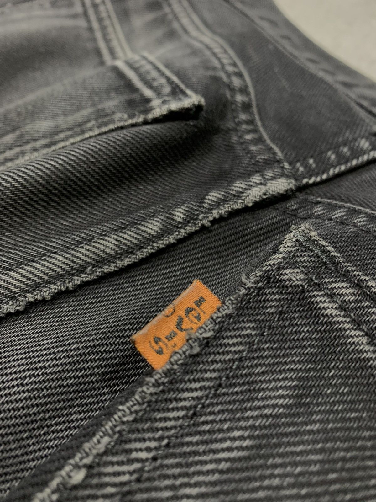 Levi's Vintage Clothing 90s Vintage Faded Black rare Levi 615 Orange tag denim jean Size US 33 - 5 Thumbnail