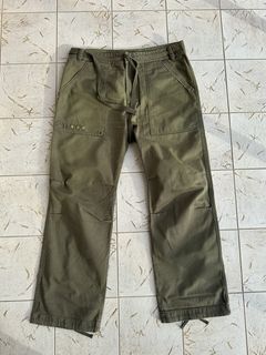 Men's Cargo pants in wrinkled nylon canvas