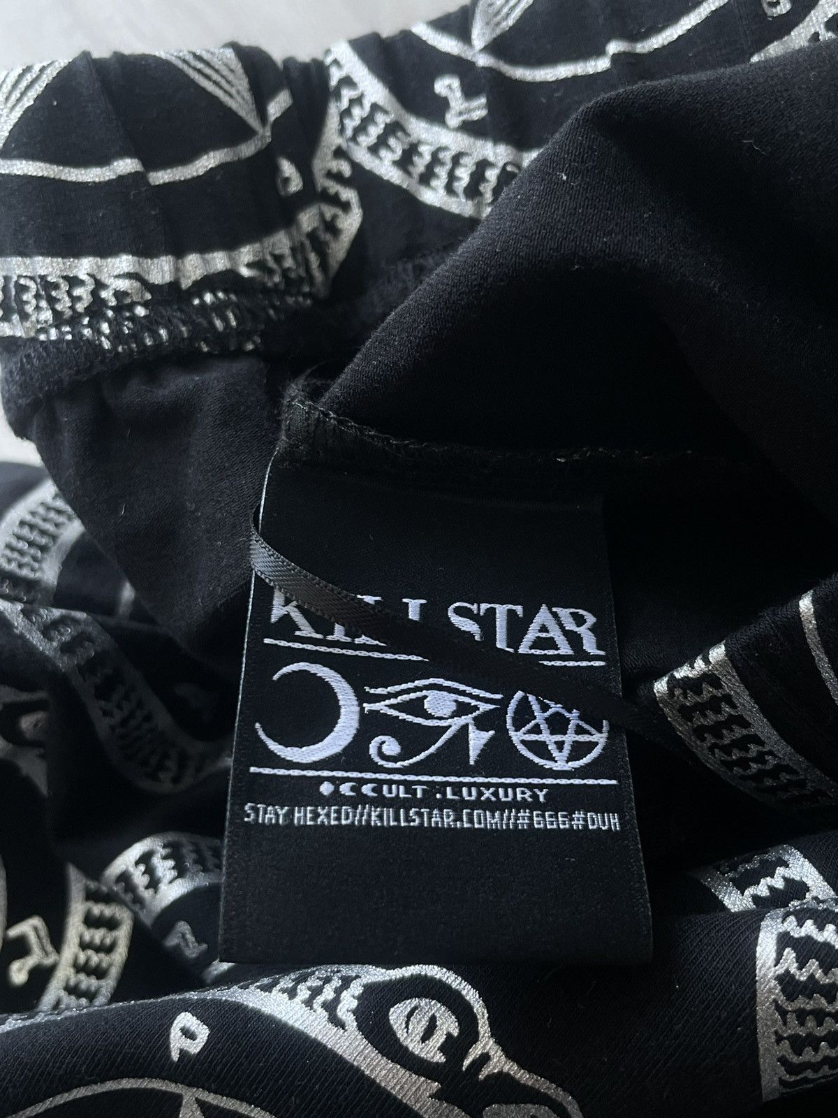 Killstar Avant Garde Killstar Black Pentagram Monogram Logo Skirt Size 27" / US 4 / IT 40 - 6 Thumbnail