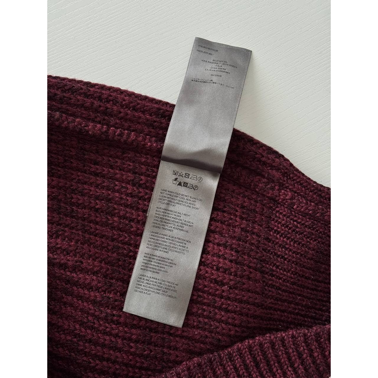 Belstaff Belstaff Turtleneck Sweater Burgundy Red Wool Size US M / EU 48-50 / 2 - 7 Thumbnail