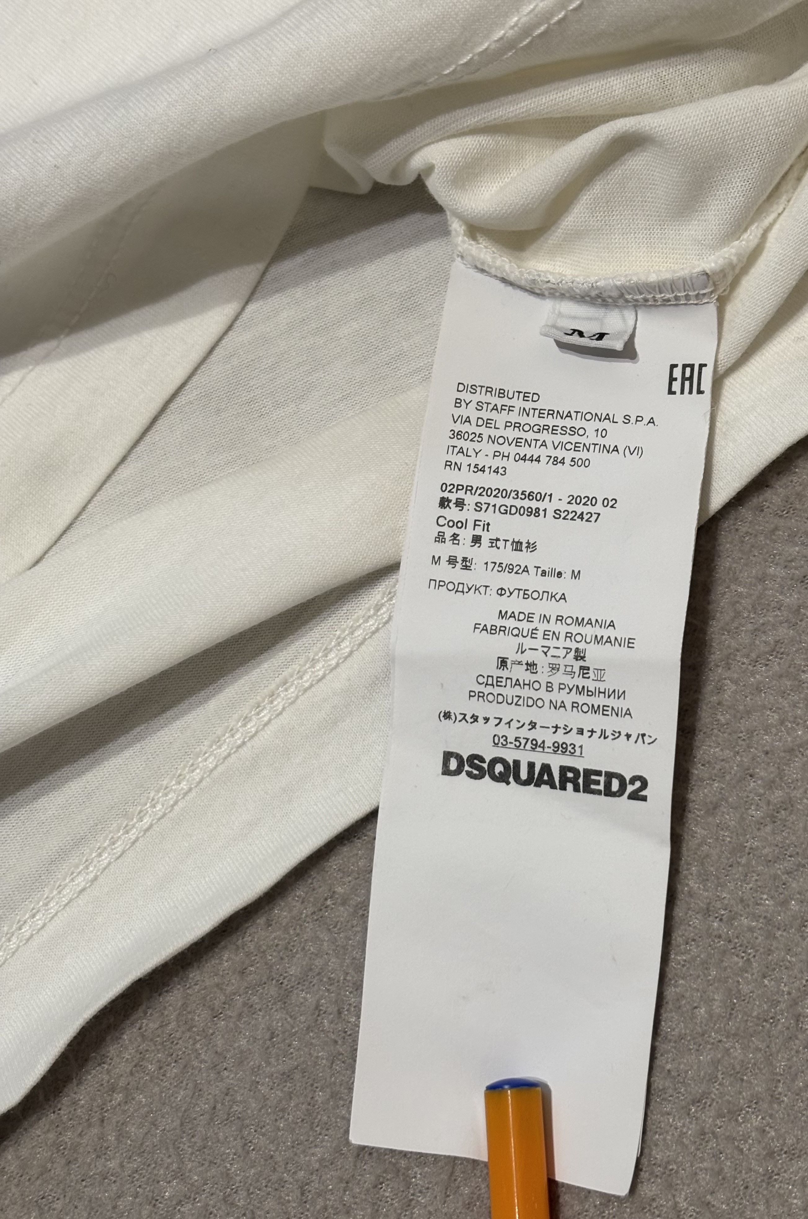 Dsquared2 Dsquared2 White T-shirt Size M Size US M / EU 48-50 / 2 - 13 Thumbnail