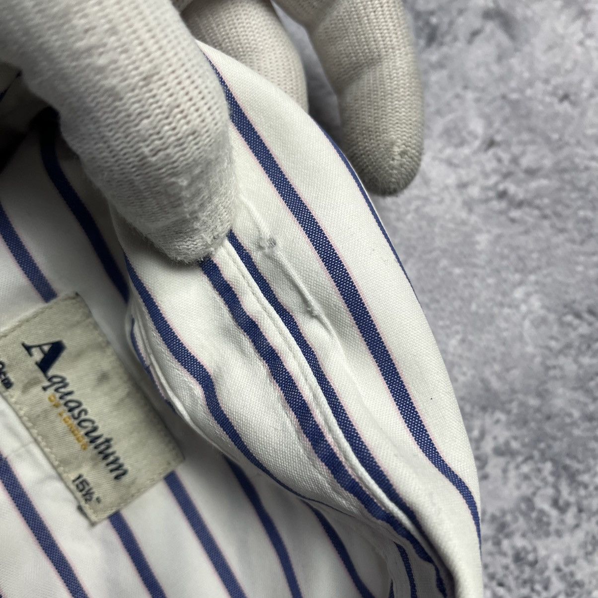 Aquascutum × Designer × Vintage Vintage Aquascutum Striped Shirt Button Up Streetwear Size US M / EU 48-50 / 2 - 5 Thumbnail