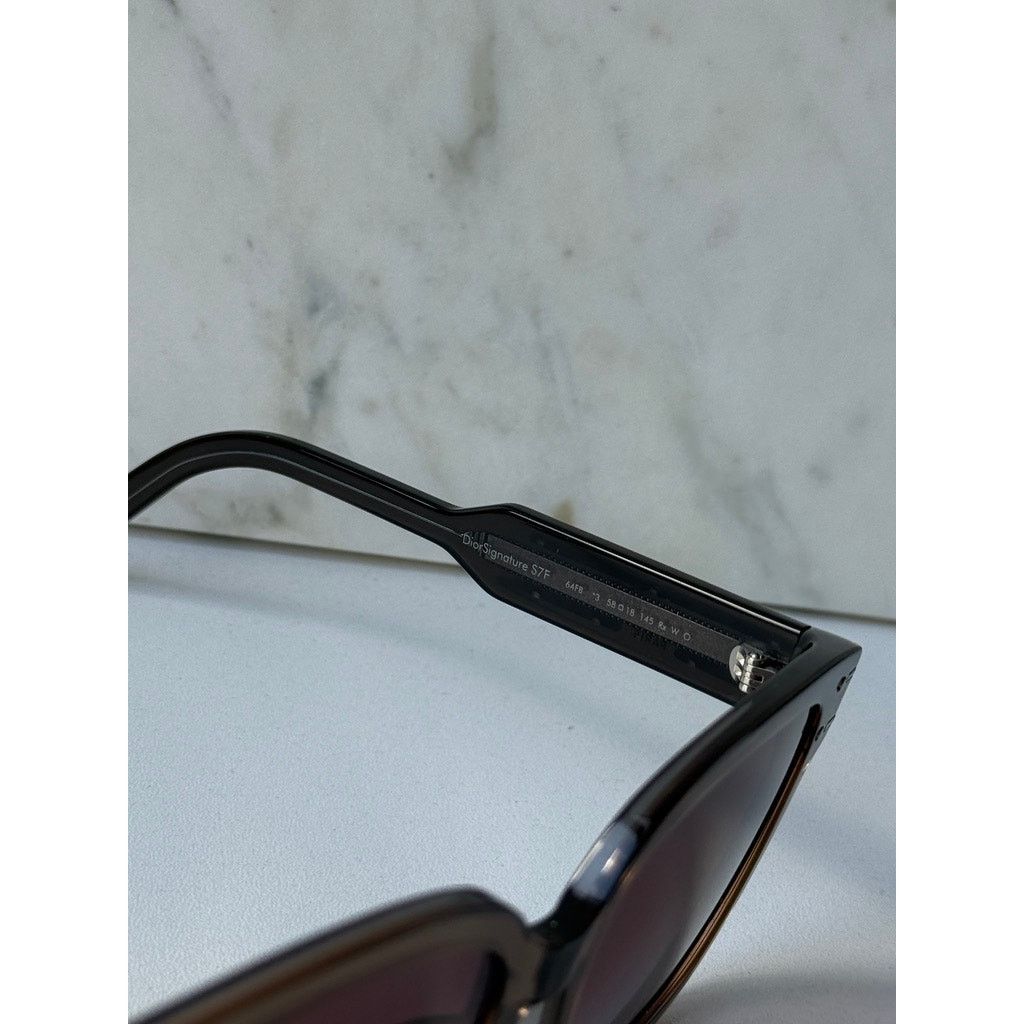 Dior NEW Dior Signature S7F Sunglasses in Brown Transparent Size ONE SIZE - 7 Thumbnail