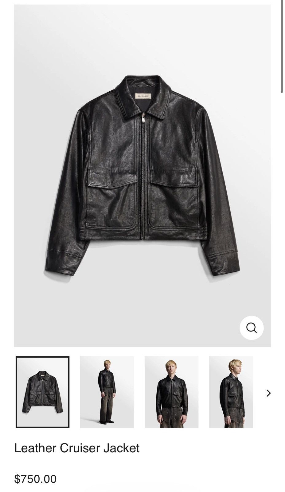 Bare Knuckles Bare Knuckles Leather Cruiser Jacket Size L Size US L / EU 52-54 / 3 - 4 Thumbnail