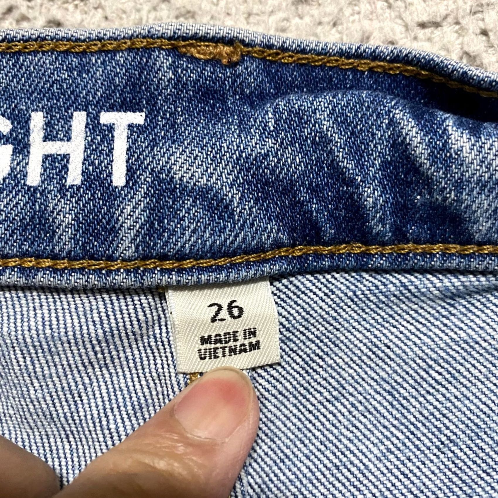 J.Crew J.Crew Jeans Womens 26 Classic Straight High Rise Denim Blue Medium Wash Raw Hem Size 26" / US 2 / IT 38 - 3 Thumbnail