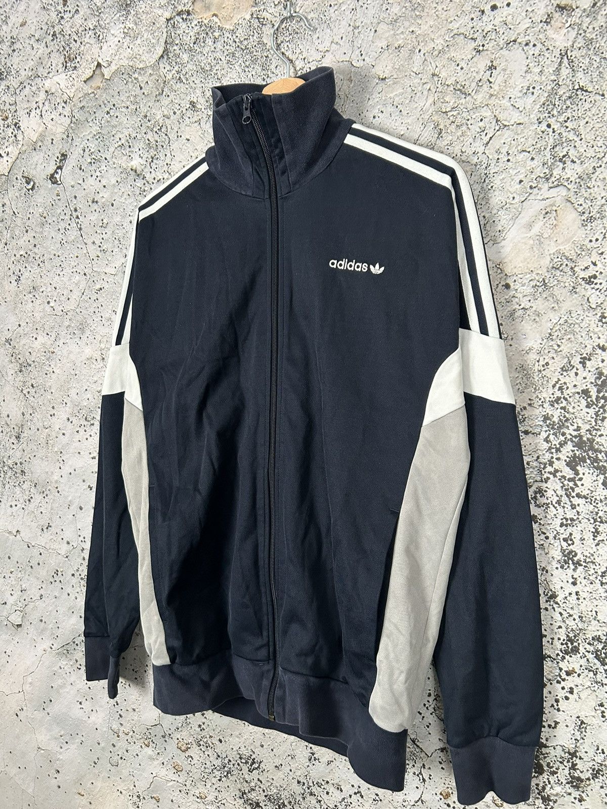 Adidas Adidas Zip Up Nylon Sweatshirt Retro Hype Streetwear Size US M / EU 48-50 / 2 - 2 Thumbnail