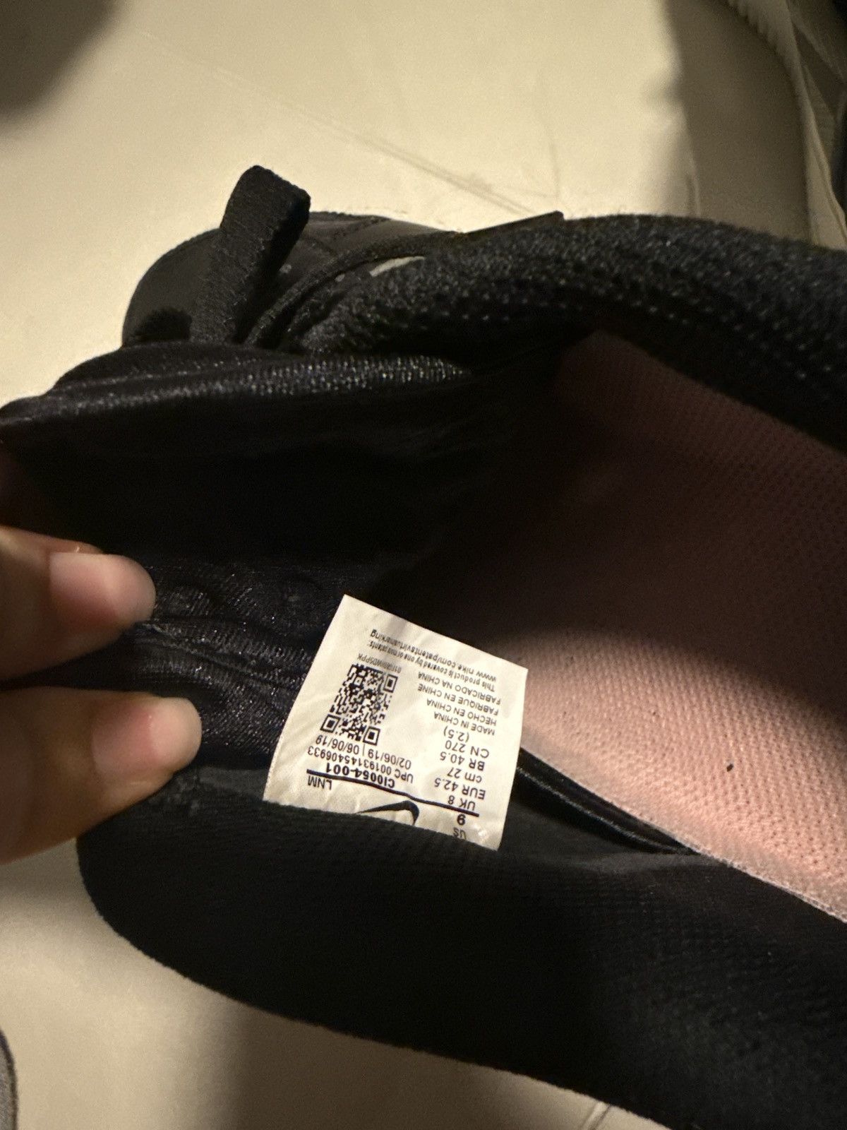 Nike Nike Air Force 1 Experimental N.354 (Black/Pink Foam). Size US 9 / EU 42 - 5 Thumbnail