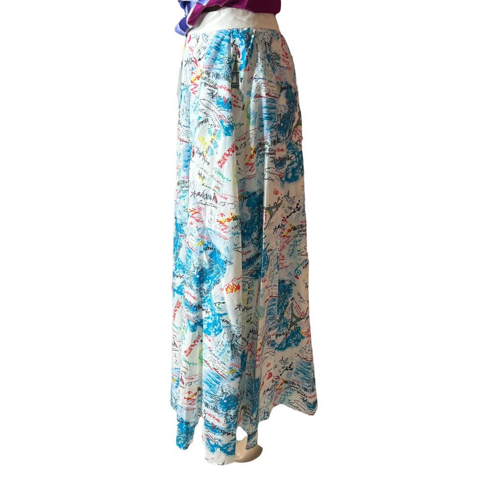 Other NWT Catherine Malandrino Flash Maxi silk blend Skirt. Size 28" / US 6 / IT 42 - 6 Thumbnail