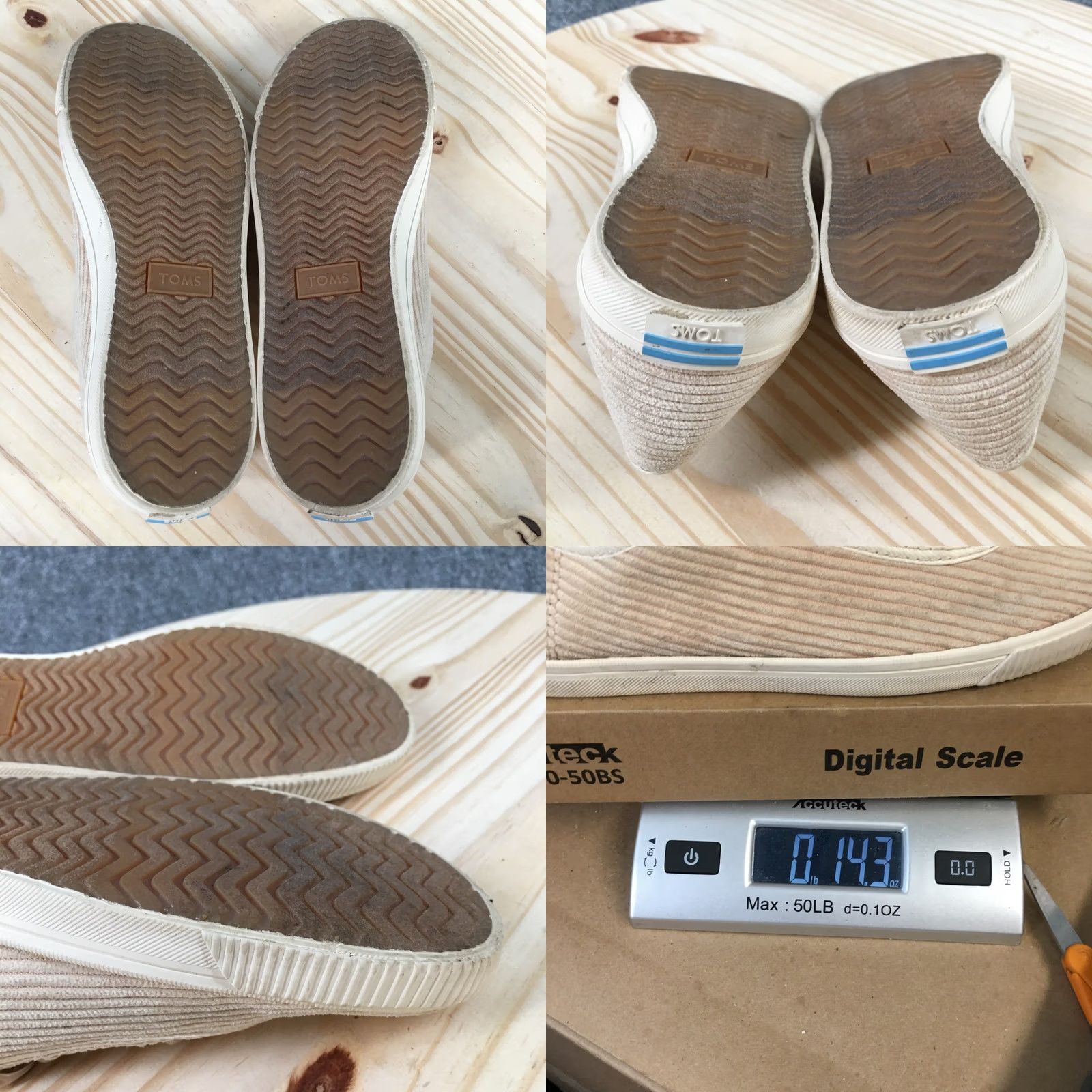 Toms TOMS Shoes Womens 7.5 Carmel Corduroy Beige Low Top Sneakers Casual Size M / US 6-8 / IT 42-44 - 9 Thumbnail