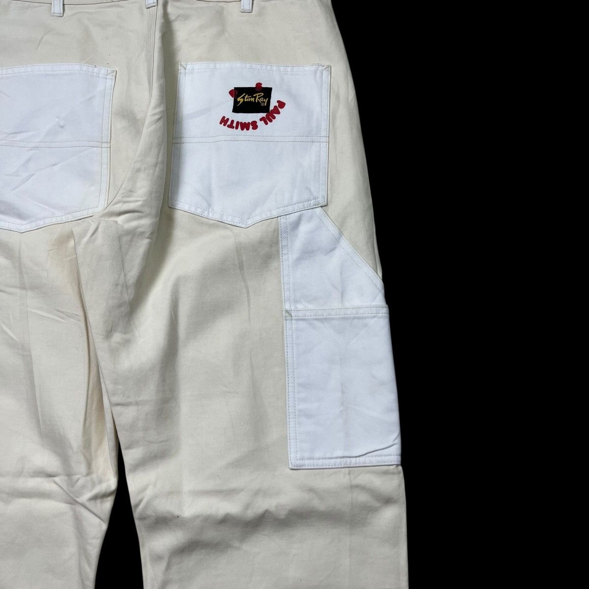 Stan Ray Stan Ray x Paul Smith Painter Pants - Cream/White Colorblock Size US 32 / EU 48 - 11 Thumbnail