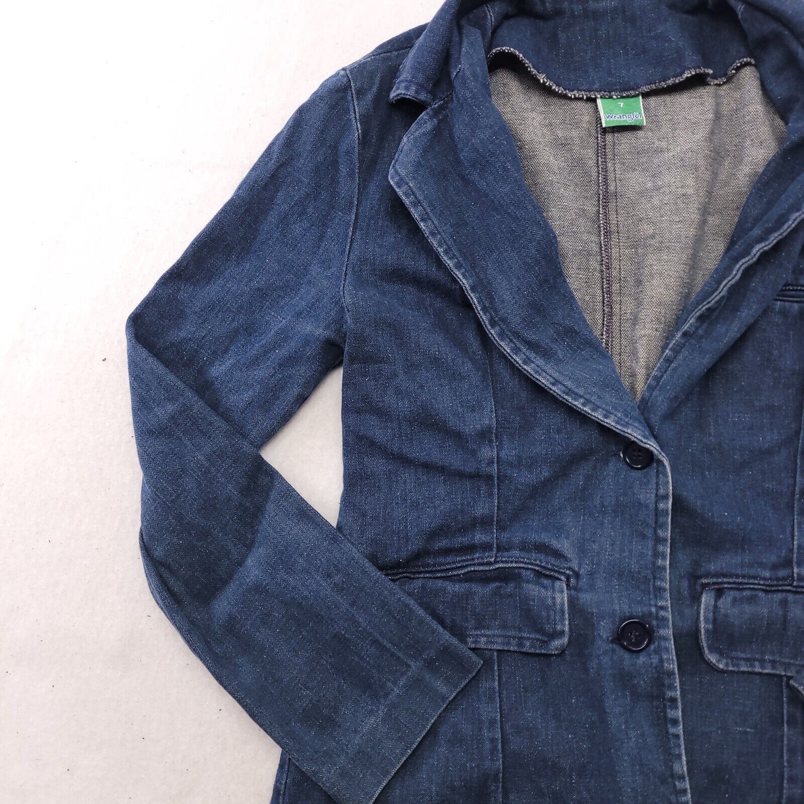 Wrangler Wrangler Casual Button Up Denim Jacket Womens Size 7 Blue Size M / US 6-8 / IT 42-44 - 5 Thumbnail