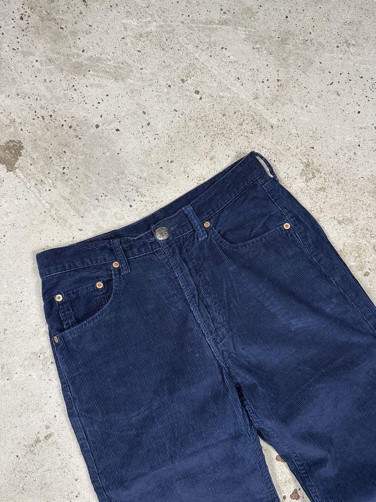 Levi's × Vintage Vintage 90s Levi’s 505 Blue Corduroy Pants Denim Jeans Size US 30 / EU 46 - 7 Thumbnail