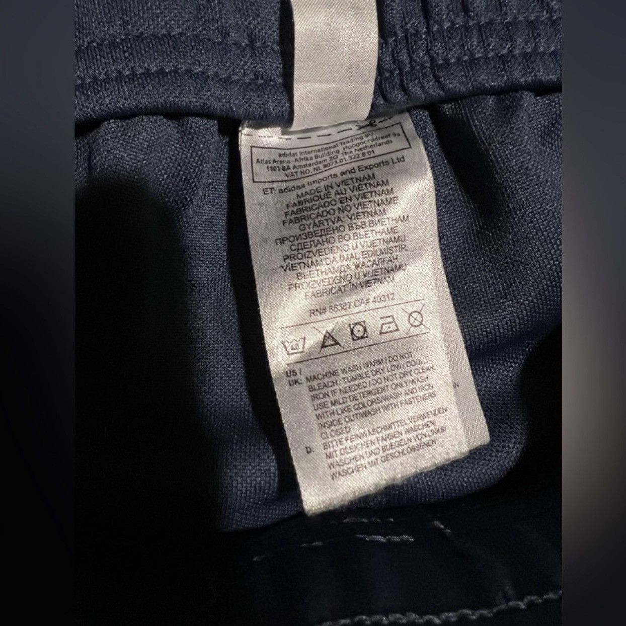 Adidas adidas trio track pant joggers in muted navy blue small nike Size 28" / US 6 / IT 42 - 8 Thumbnail