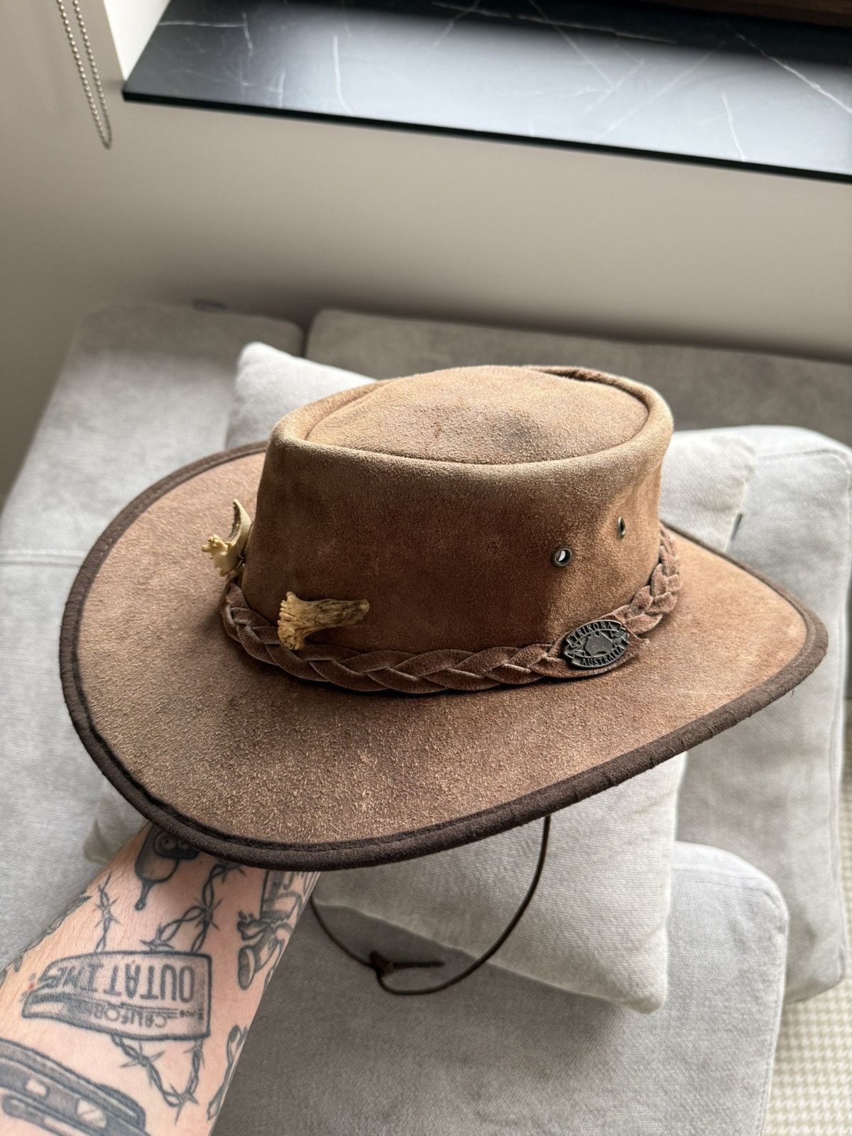 Vintage Barmah Australia x Trikora Squash Oiled Bones Leather Hat Size ONE SIZE - 1 Thumbnail