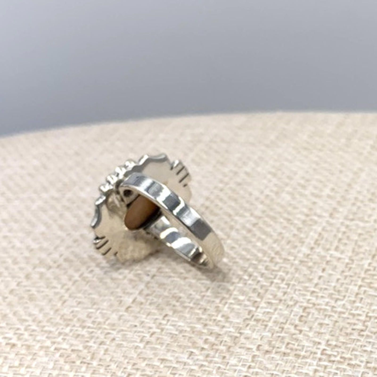 Other NOS Native Spiny Oyster Turquoise Sterling Silver Ring Size ONE SIZE - 4 Thumbnail
