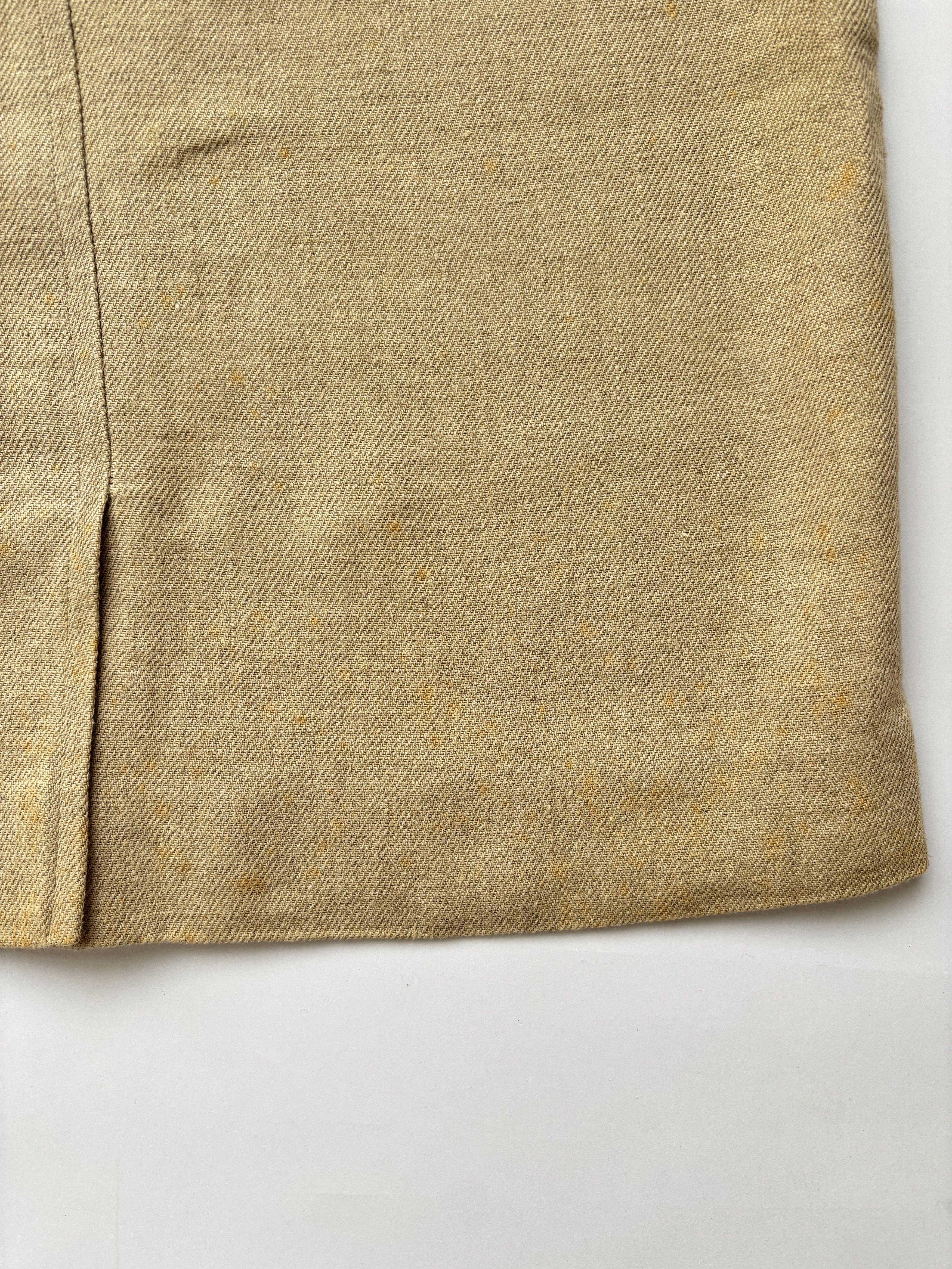 Hermes ⚡️QUICK SALE⚡️Hermes by Margiela Beige Linen Skirt Size 28" / US 6 / IT 42 - 12 Thumbnail