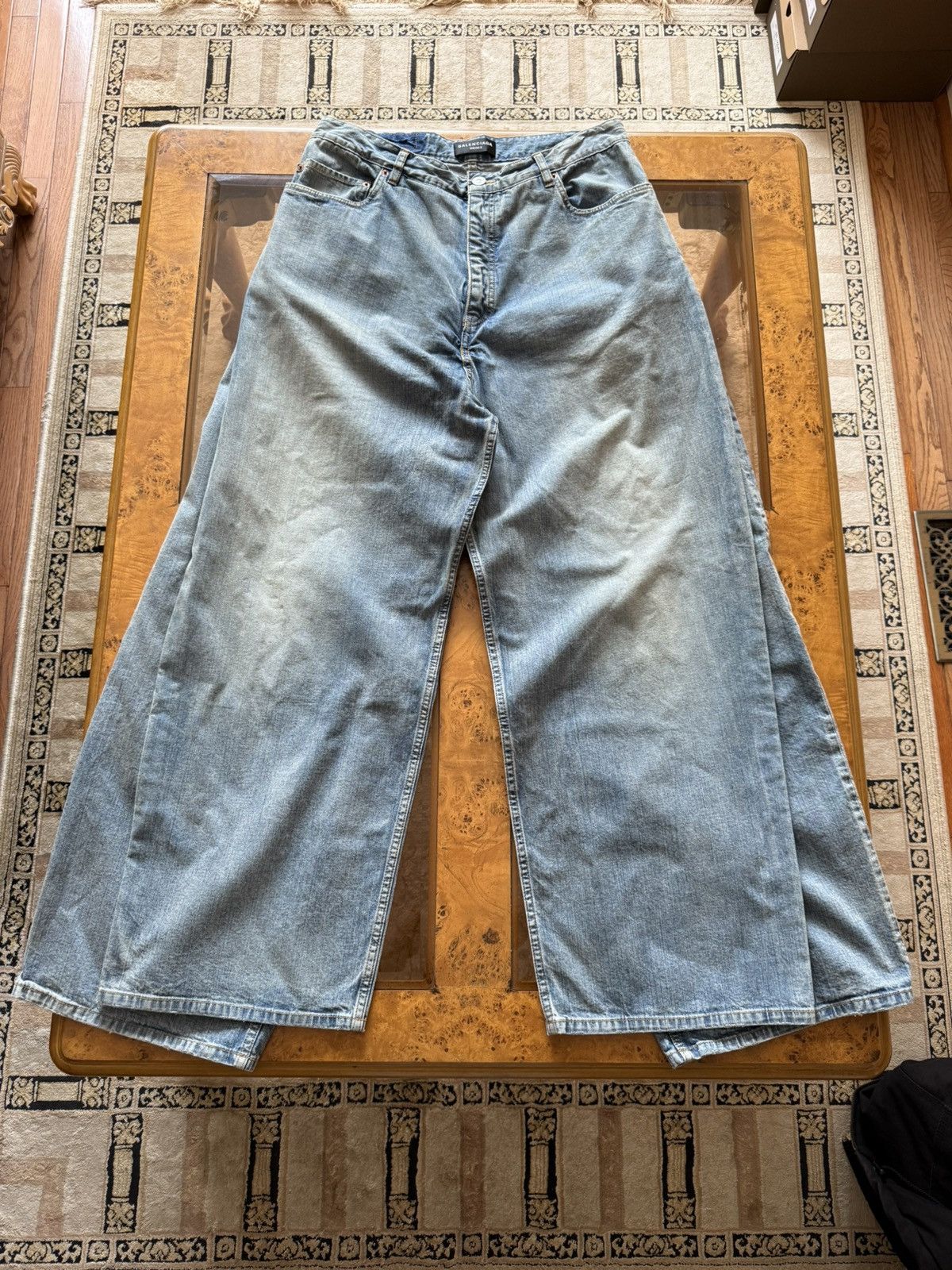 Balenciaga Balenciaga Double Front Denim Pants Size US 34 / EU 50 - 1 Thumbnail