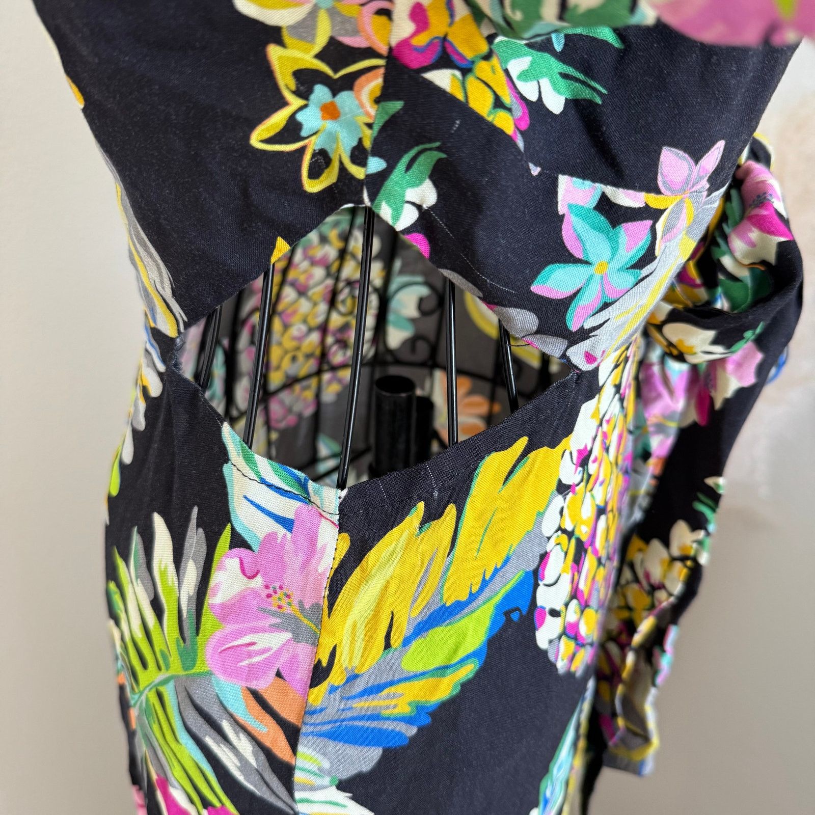 Le Superbe LE SUPERBE Mai Tai Maxi Cut Out Front Tie Dress Black Size S / US 4 / IT 40 - 10 Thumbnail