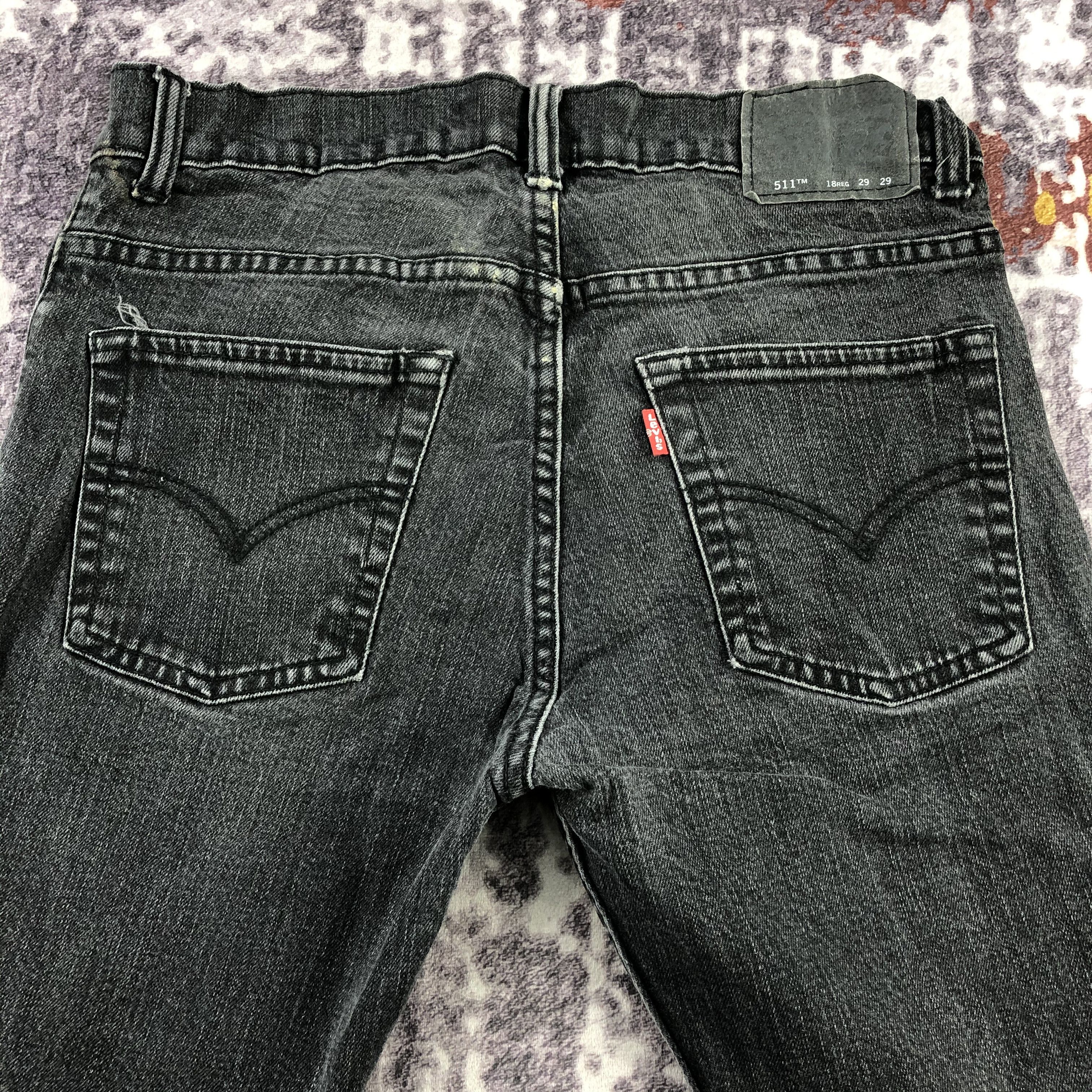 Levi's × Vintage Vintage Faded Black Levis 511 Jeans-JM3169 Size US 30 / EU 46 - 5 Thumbnail