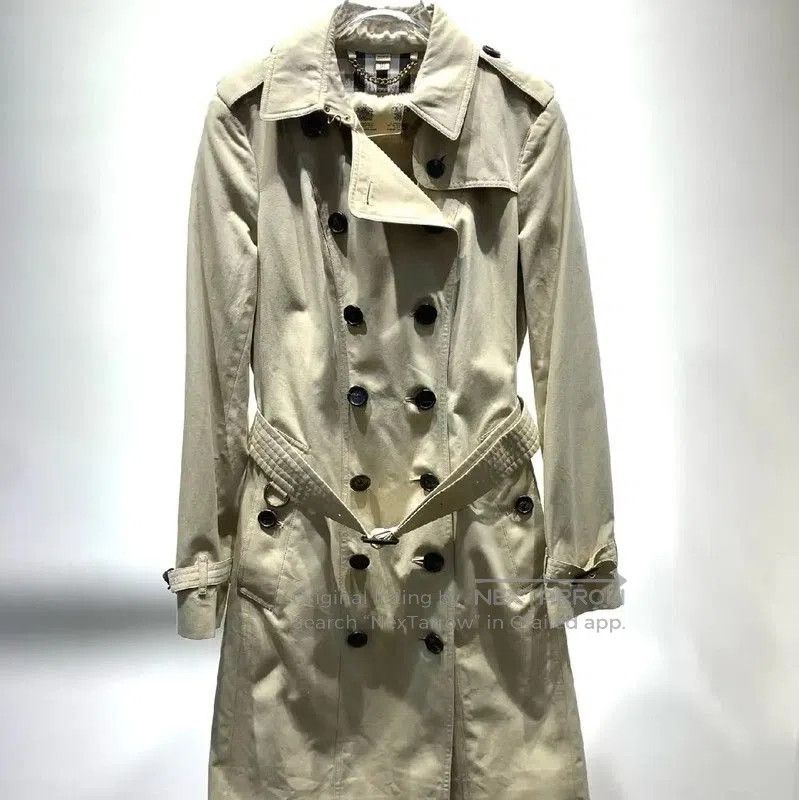 Burberry Burberry Khaki Cotton Women's Trench Coat. Size XL / US 12-14 / IT 48-50 - 1 Thumbnail