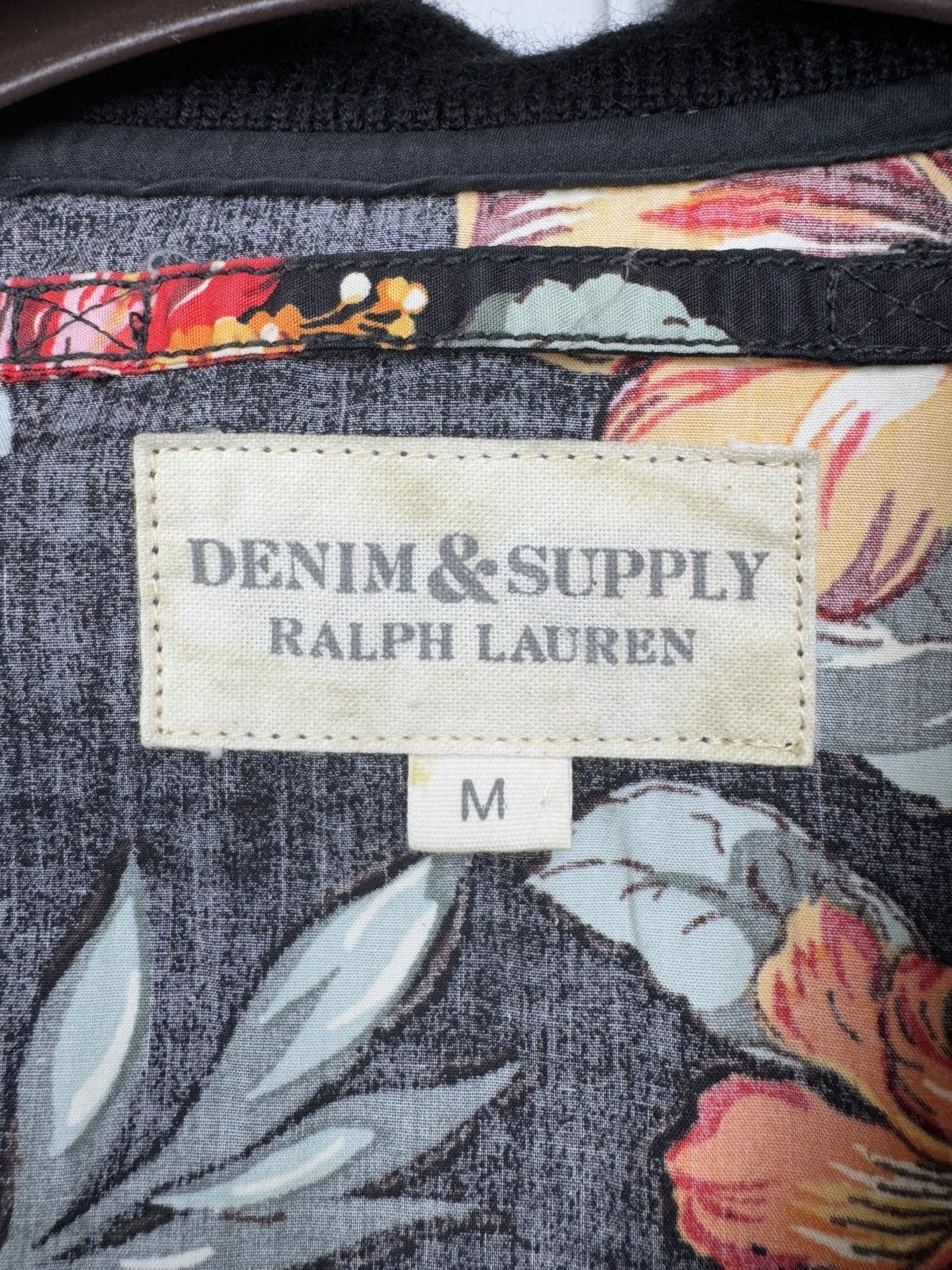 Denim & Supply Ralph Lauren Denim & Supply Ralph Lauren Black Tropic Floral Print Bomber Size US M / EU 48-50 / 2 - 9 Thumbnail