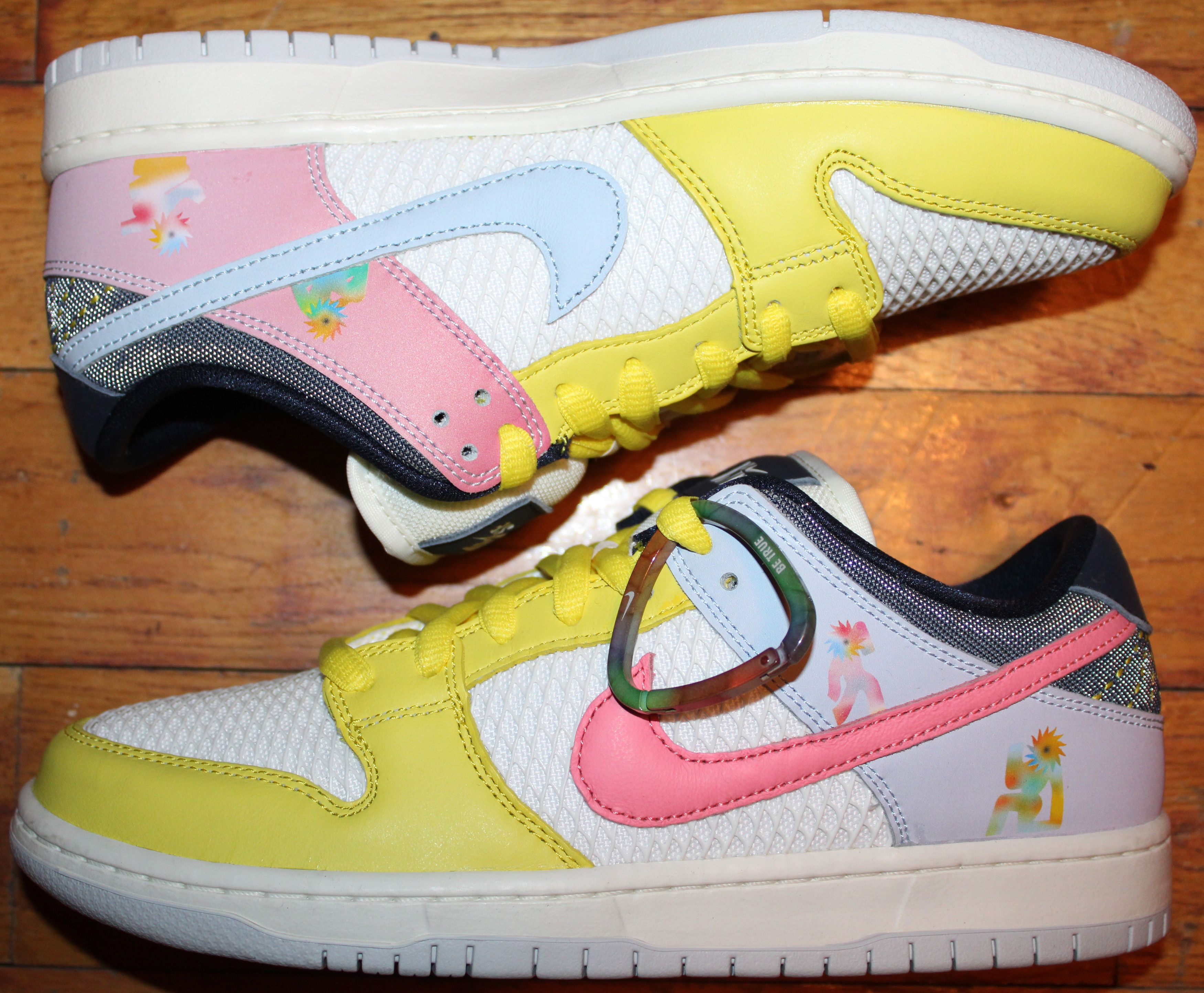 image of Nike Bnwob 2023 Dunk Sb Xavier Schipani "be True" Shoes in Pink Gaze, Men's (Size 9)