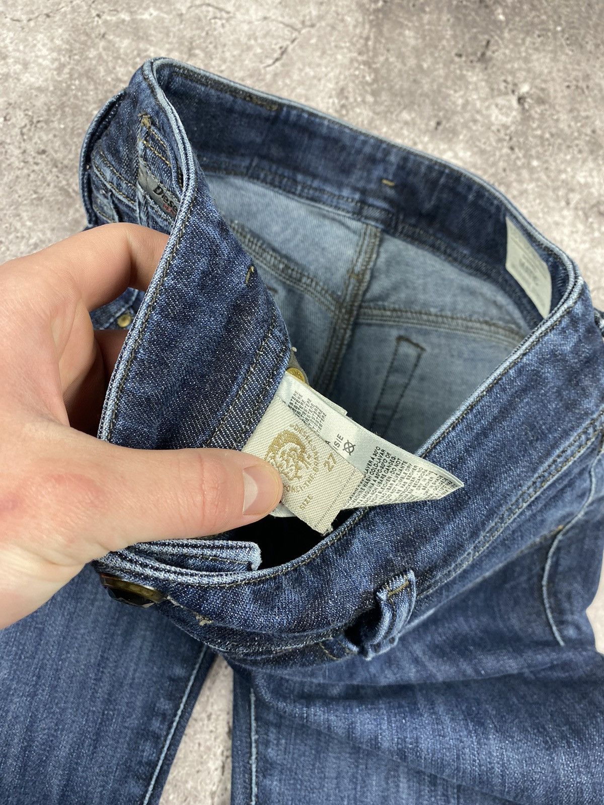 Diesel × Japanese Brand × Vintage Vintage Diesel Y2K Matic Distressed Denim Pants Japan Style Size 27" / US 4 / IT 40 - 6 Thumbnail