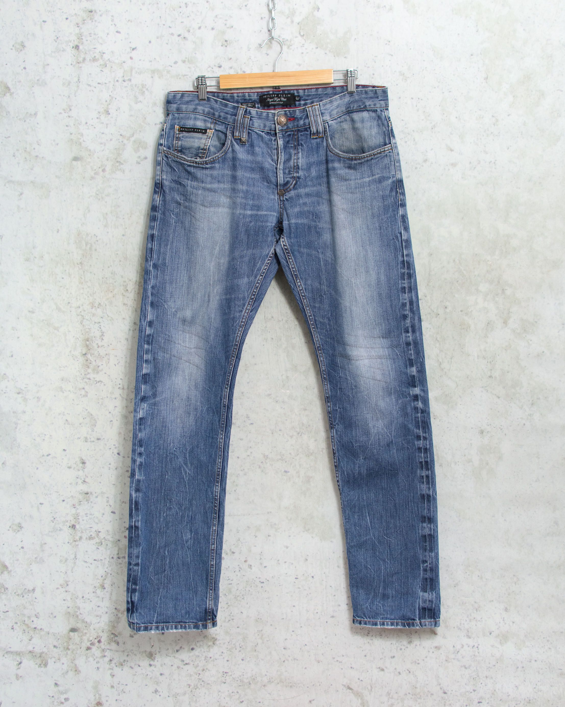 Philipp Plein Vintage Philipp Plein Y2K Selvage Jeans - W34 L34 Size US 34 / EU 50 - 3 Thumbnail
