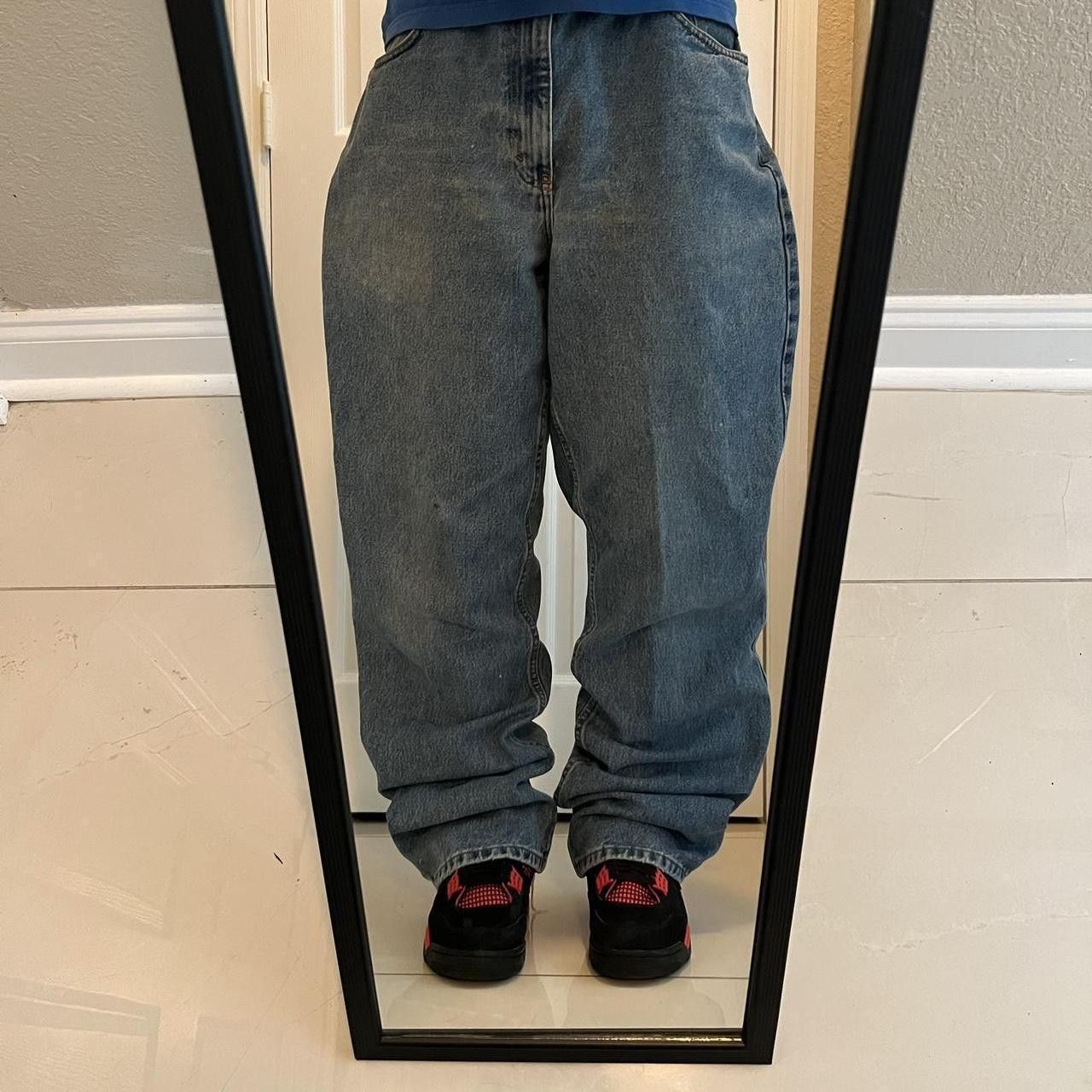 Vintage Vintage Y2K/2000s Super Baggy Grunge Medium wash Skater Style Denim Jeans! Size US 40 / EU 56 - 1 Thumbnail