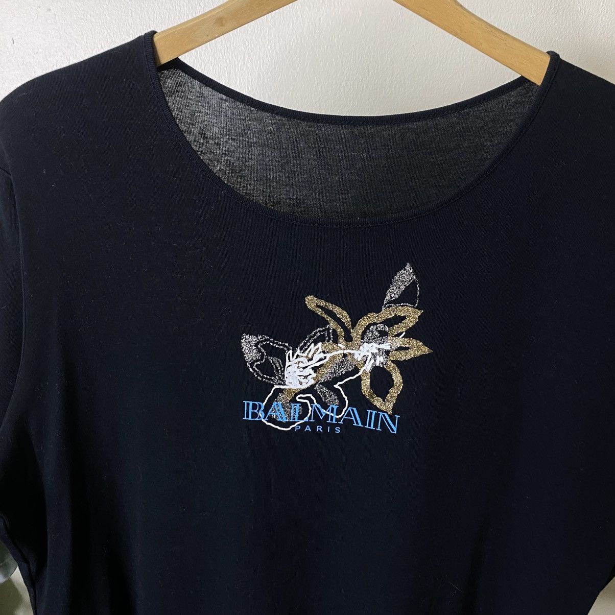 Balmain Vintage Balmain Paris Women T Shirt Size L / US 10 / IT 46 - 2 Thumbnail