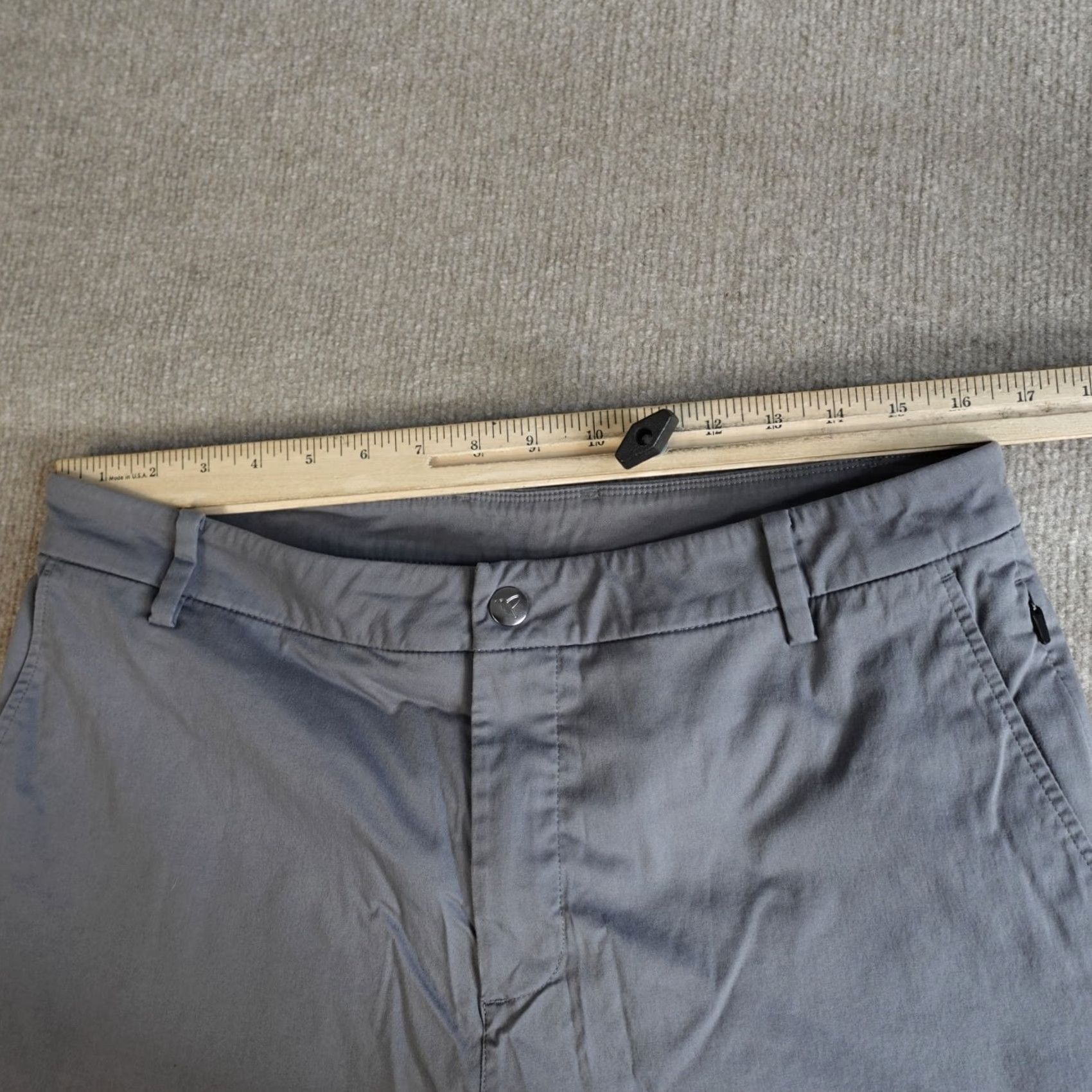 Vintage Birddogs Mens Pants 34 x 31 Gray Chino Cotton Blend Casual Slim Flat Front Regular(Hip) Mens Size US 34 / EU 50 - 4 Thumbnail