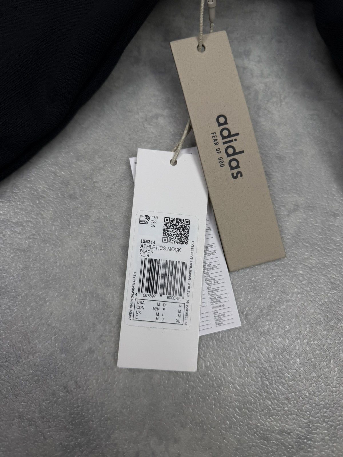 Adidas × Fear of God Adidas x Fear Of God Athletics Fleece Mock Sweatshirt Black Size US M / EU 48-50 / 2 - 11 Thumbnail