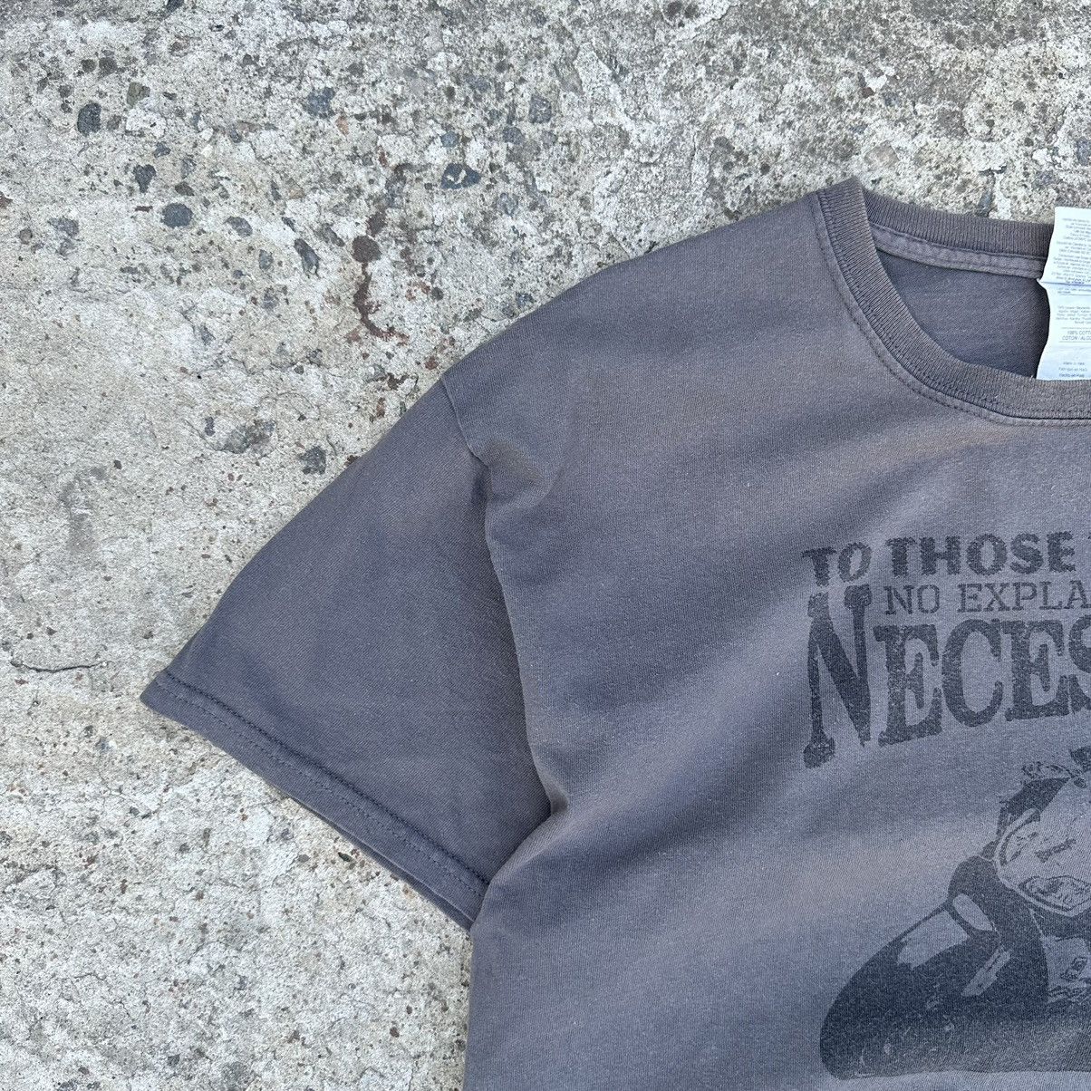 Fox Racing Vintage Necessary T-shirts Moto Big Logo Joke Humour Y2K 00s Size US L / EU 52-54 / 3 - 3 Thumbnail