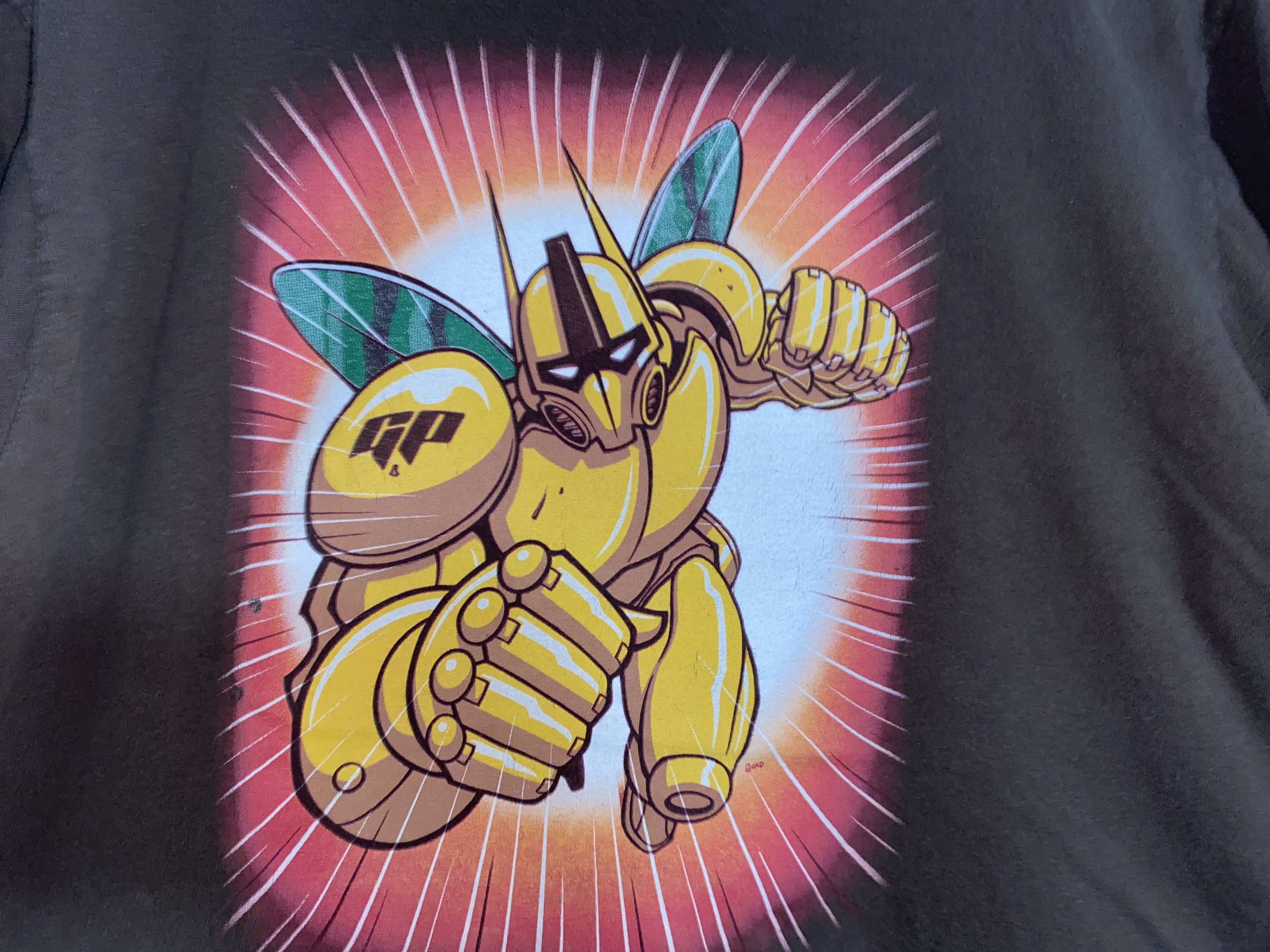 Hanes GP Robot Tee shirt Giant Peach Record Shop store Streetwear! Size US M / EU 48-50 / 2 - 2 Thumbnail