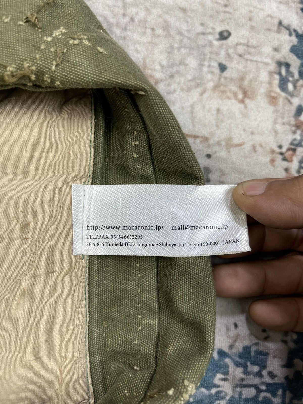 If Six Was Nine Macaronic Japan Upcycle Reconstruction Double Collar Size US M / EU 48-50 / 2 - 14 Thumbnail