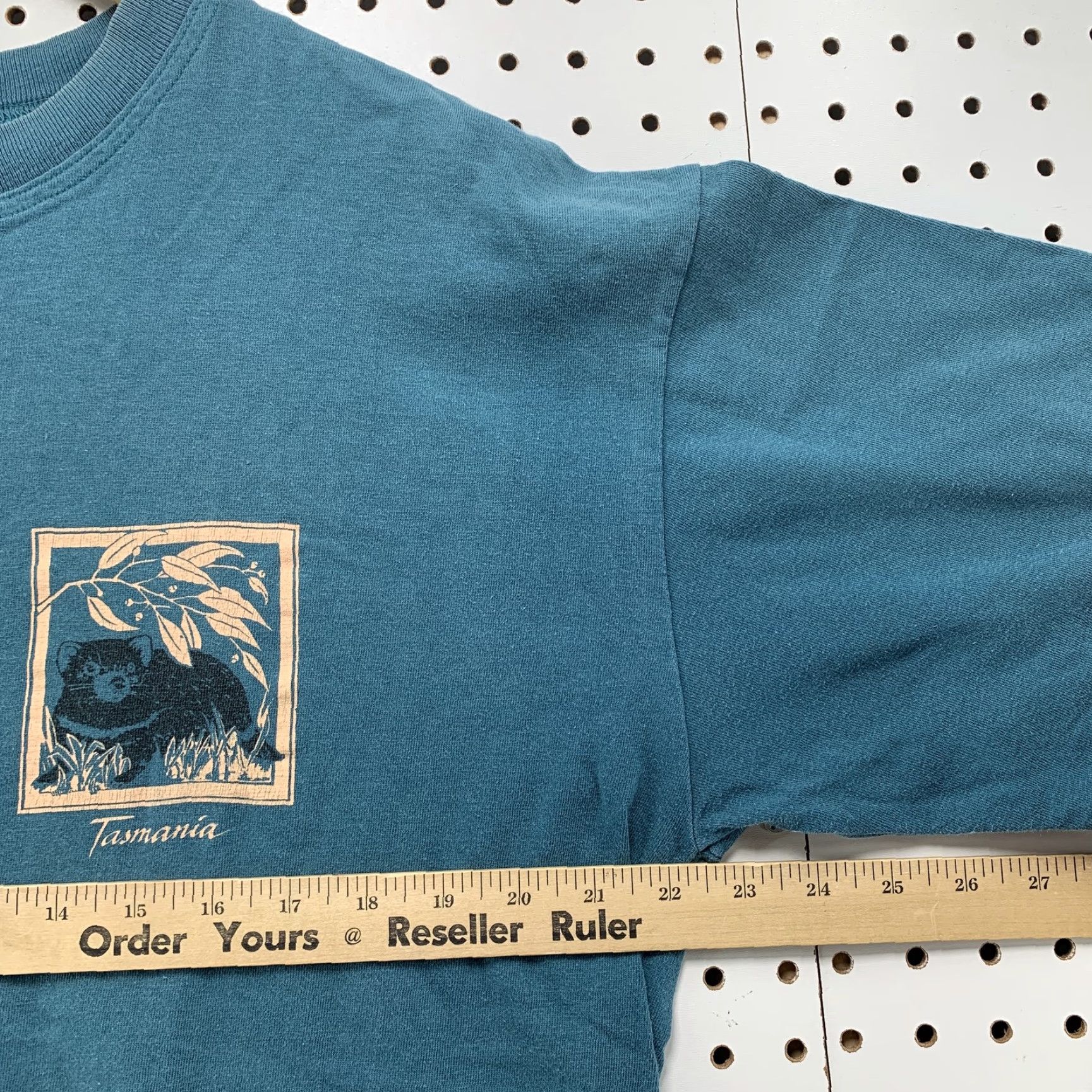 Vintage VINTAGE Tasmania Graphic T-Shirt Mens XL Blue Short Sleeve Adult Graphic Print 1990s Mens Size US XL / EU 56 / 4 - 4 Thumbnail