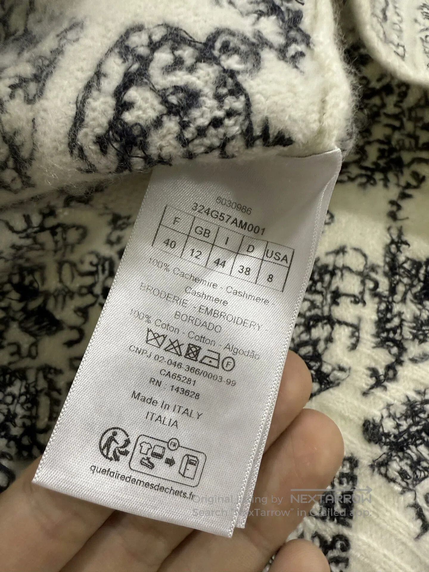 Dior Dior Paris Map Hooded Cashmere Cardigan. Size S / US 4 / IT 40 - 4 Thumbnail