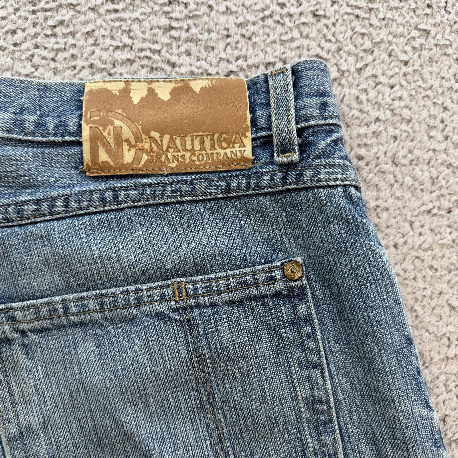 Nautica Vintage Nautica Jeans Co Blue Denim Jeans 34x34 Relaxed Fit Size US 34 / EU 50 - 8 Thumbnail