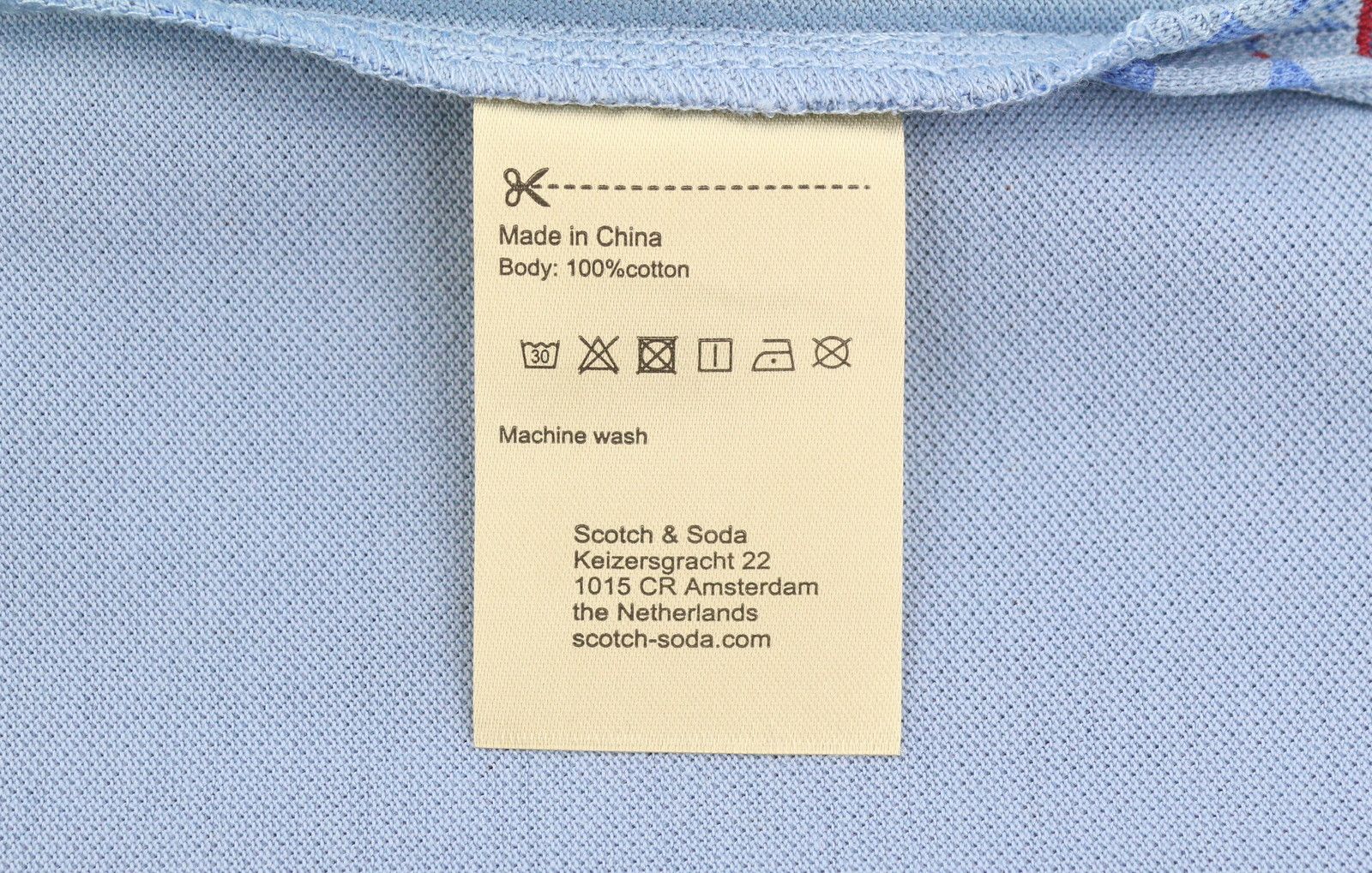 Scotch & Soda M Diamond Blue Aop Cotton Short Sleeve Polos 91045 Size US M / EU 48-50 / 2 - 8 Thumbnail