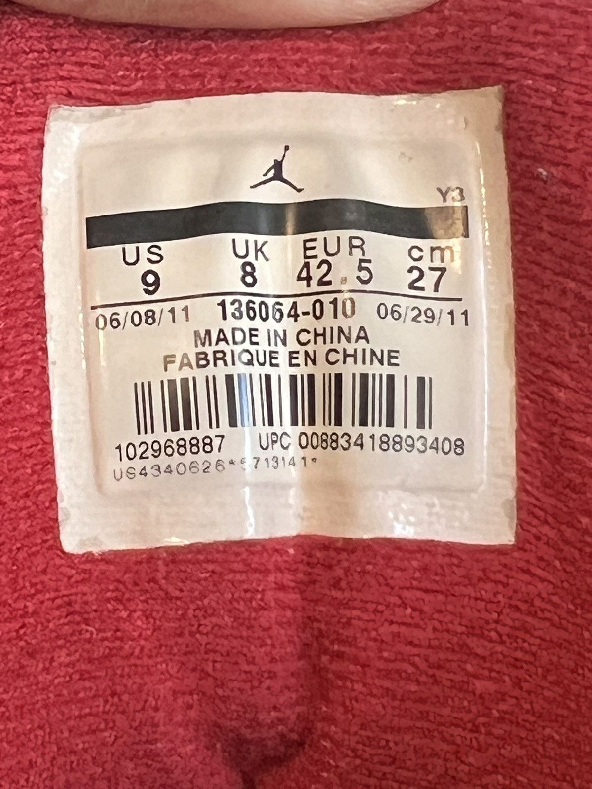 Jordan Brand × Vintage Air Jordan 3 “black cement” Size US 9 / EU 42 - 5 Thumbnail