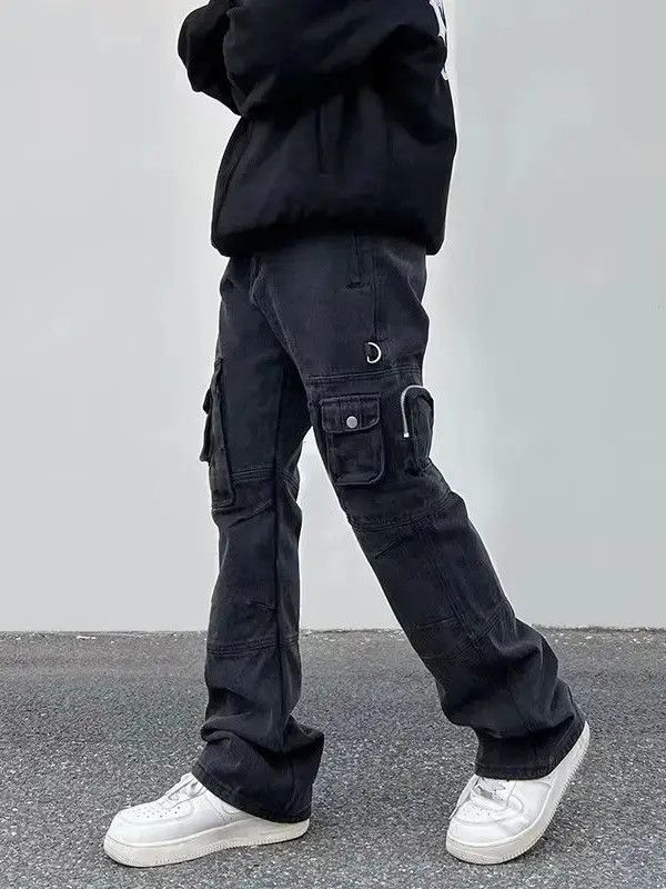 Japanese Brand Retro loose straight pocket jeans Size US 30 / EU 46 - 1 Thumbnail