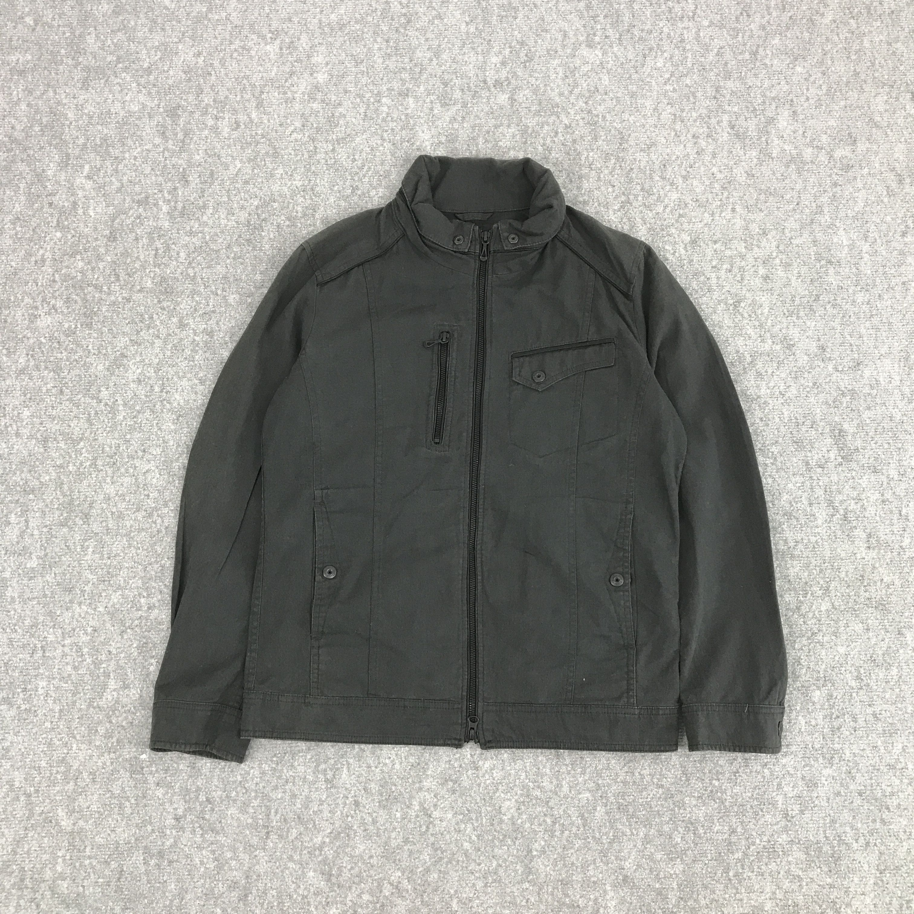 If Six Was Nine × Japanese Brand × Mossimo JAPAN PUNK MOSSIMO BLACK FADED ZIPPER JACKET Size US M / EU 48-50 / 2 - 1 Thumbnail