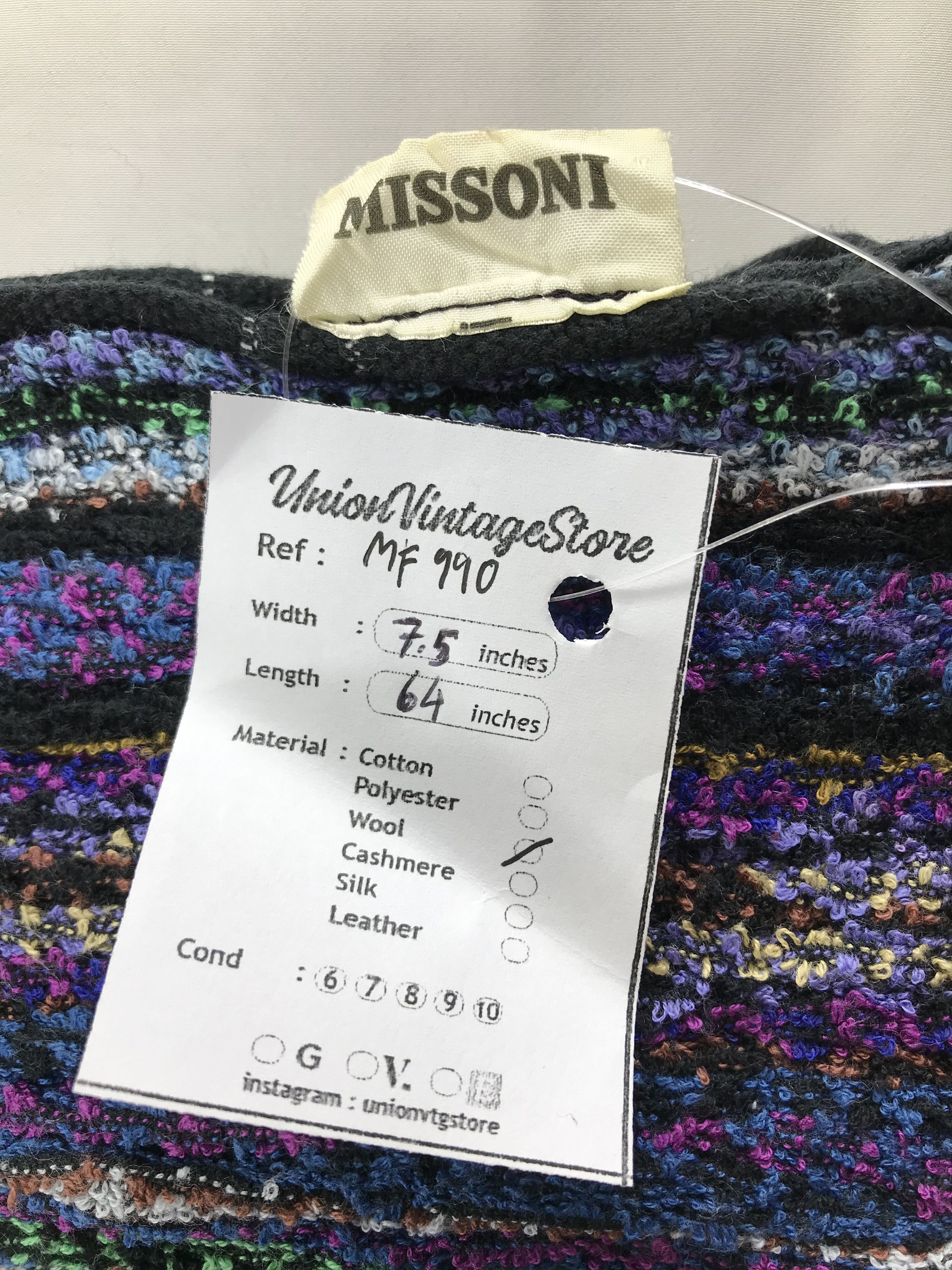 Missoni Vintage Missoni Scarf/Muffler/Neckwear MF990 Size ONE SIZE - 4 Thumbnail