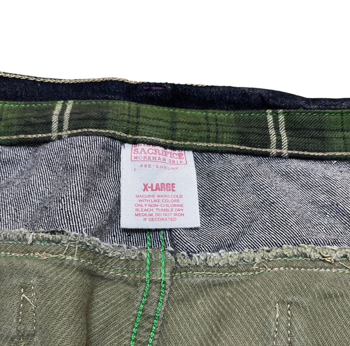 If Six Was Nine × Japanese Brand × Le Grande Bleu (L.G.B.) Rare Design Vintage Sacrifice Two Tone Codroy Jeans 2000s Size US 34 / EU 50 - 13 Thumbnail