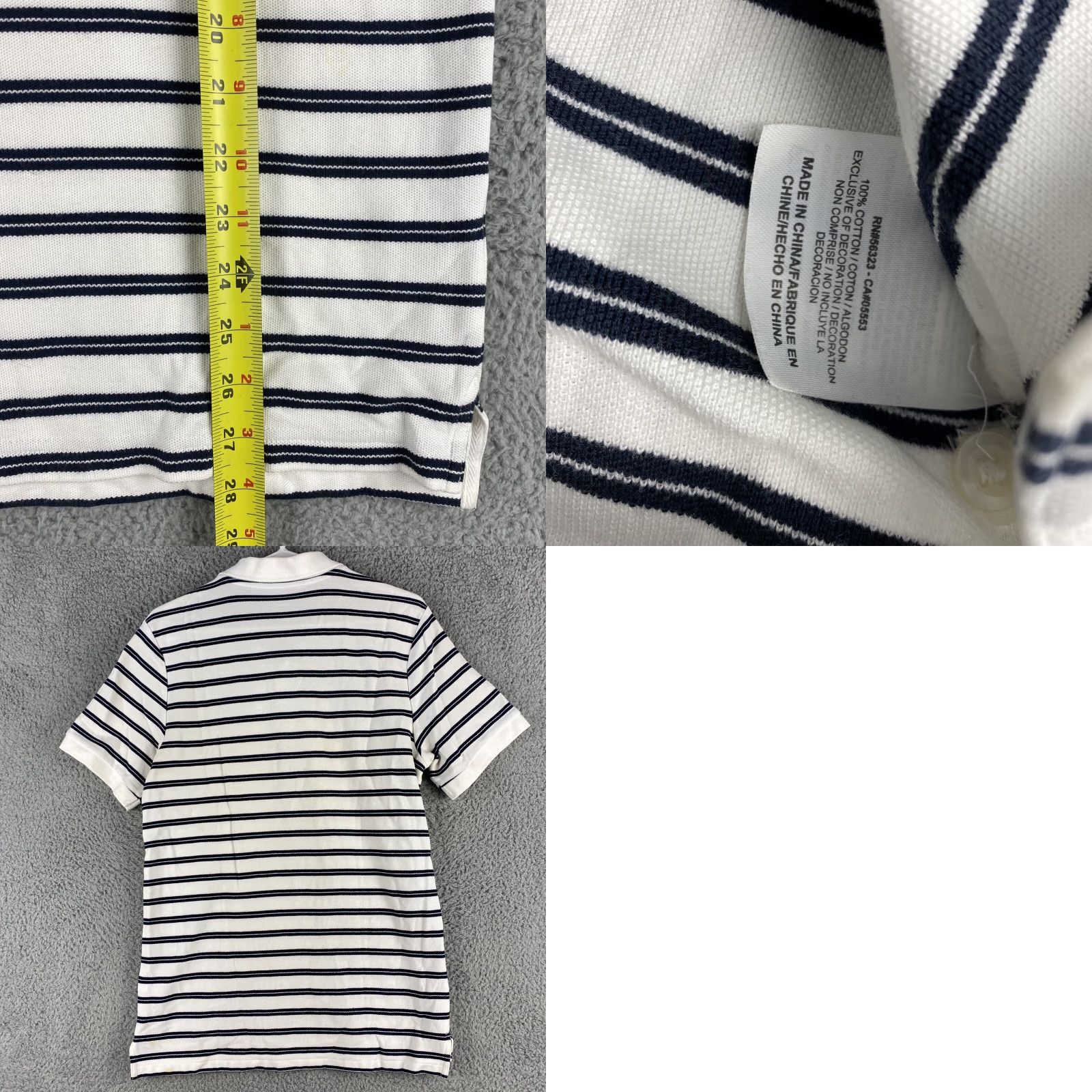 Nike Nike Golf Polo Shirt Cotton Tour Performance Striped White Mens Size S 49-8 Size US S / EU 44-46 / 1 - 8 Thumbnail